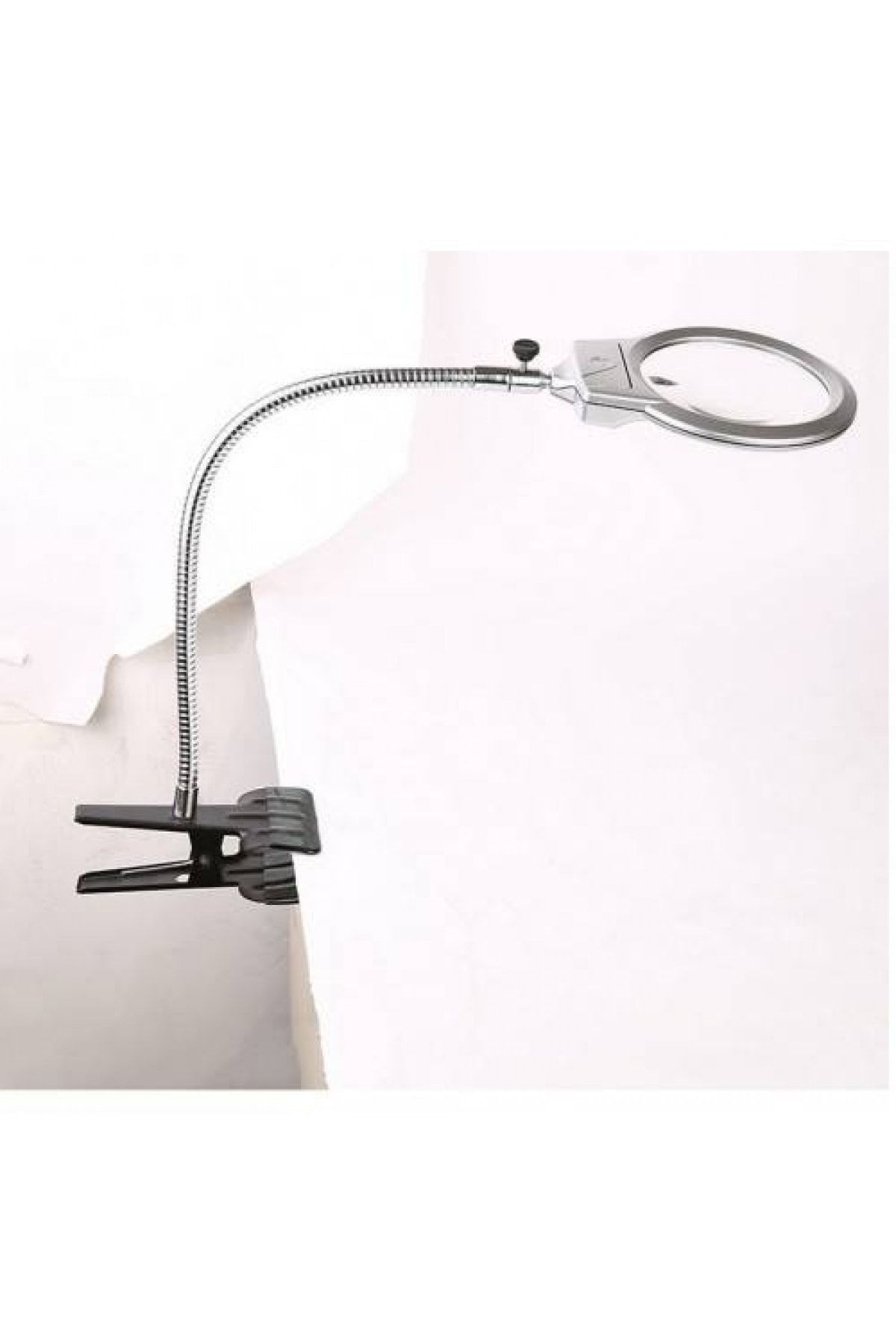 OEM 2 5 X 90 mm 5 X 24 mm Büyüteç Mandallı Metal Hortumlu Masa Üstü Büyüteç