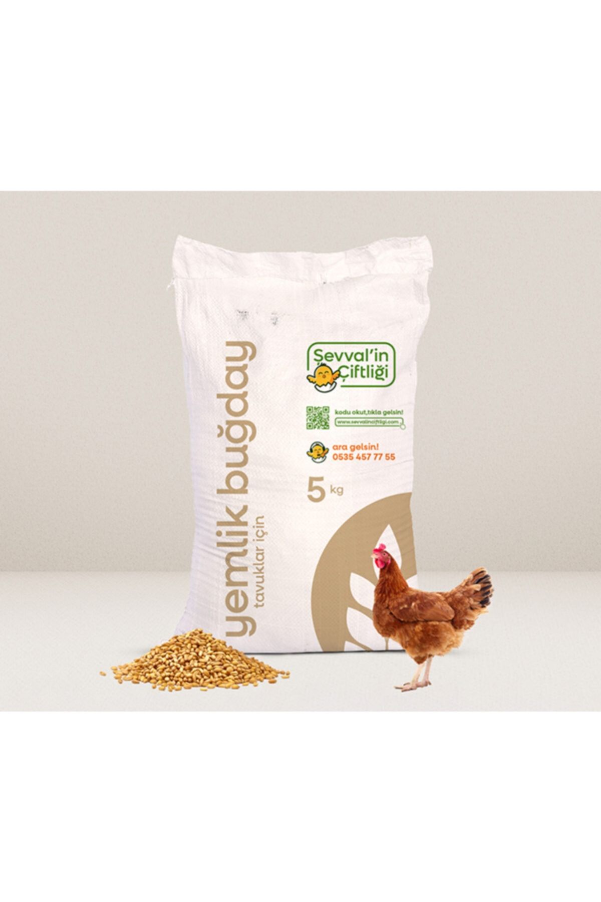 Şevvalin çiftliği 5 Kg Yemlik Buğday