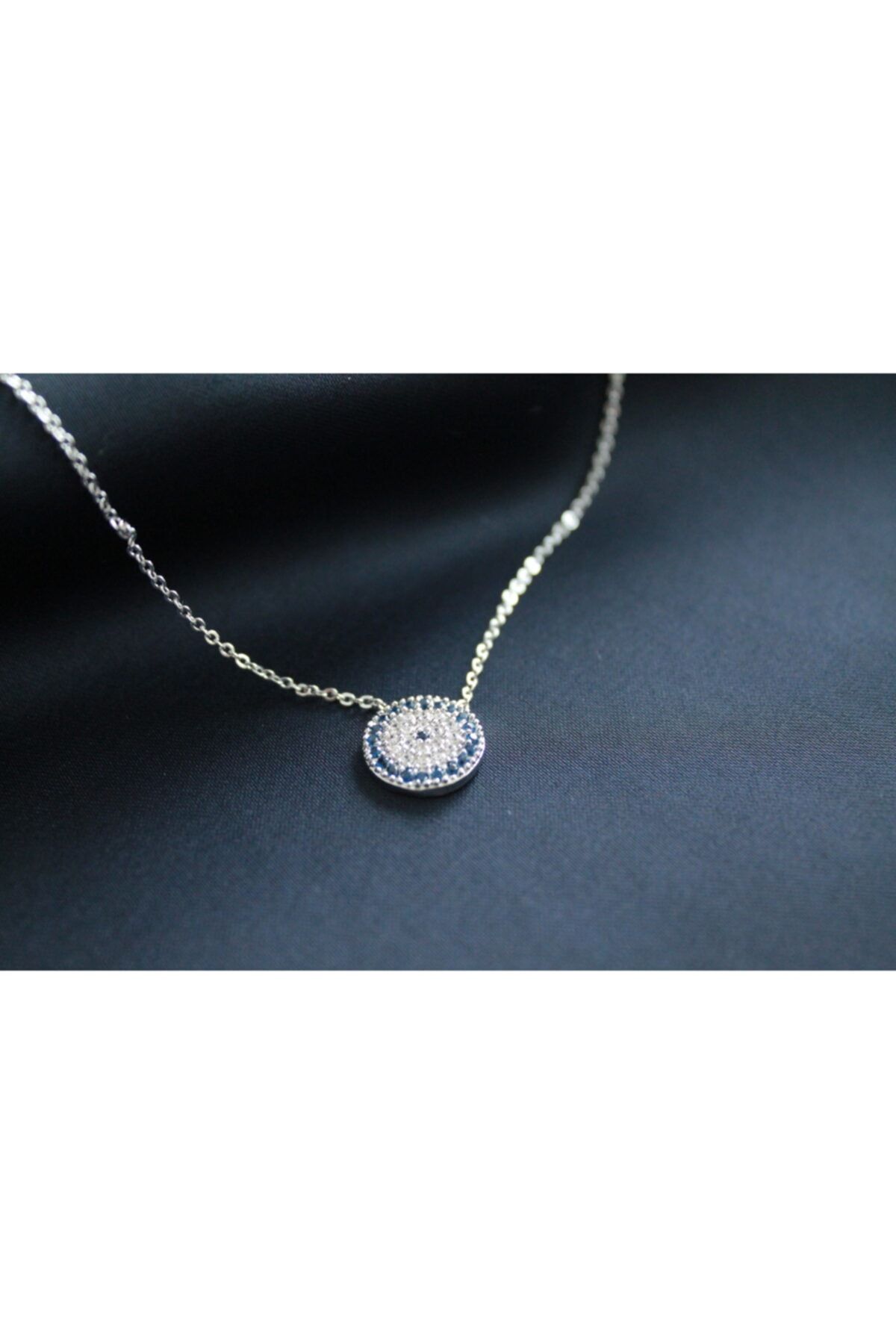 Fashion Jewellery Nazar Boncuklu Gümüş Kolye