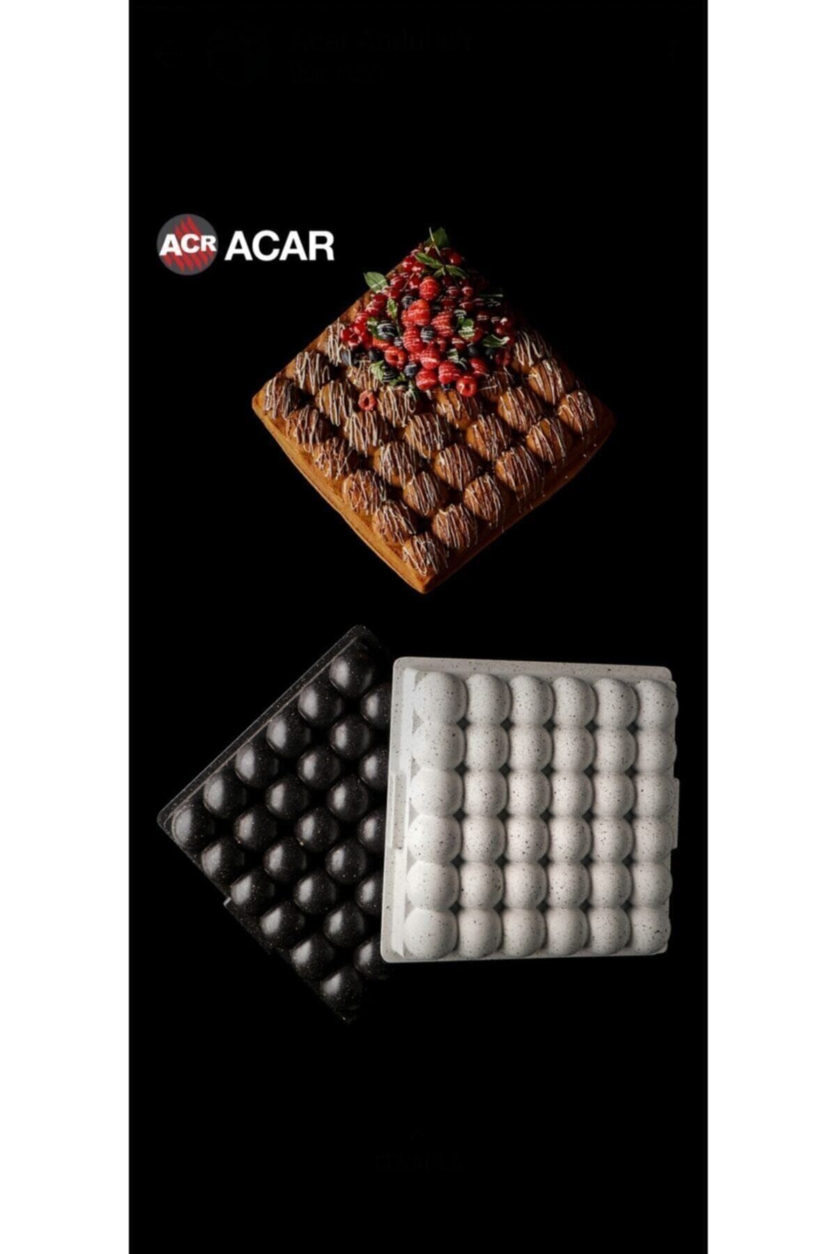 Acarlar Acar Atom Döküm Kek Kalıbı Siyah