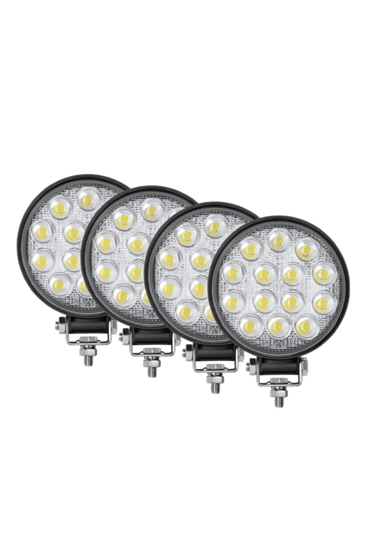 WALZEN 4 Adet 14 Ledli 3000 Lümen Off Road Çalışma Ve Sis Lambası 42watt-r Model Uyumlu