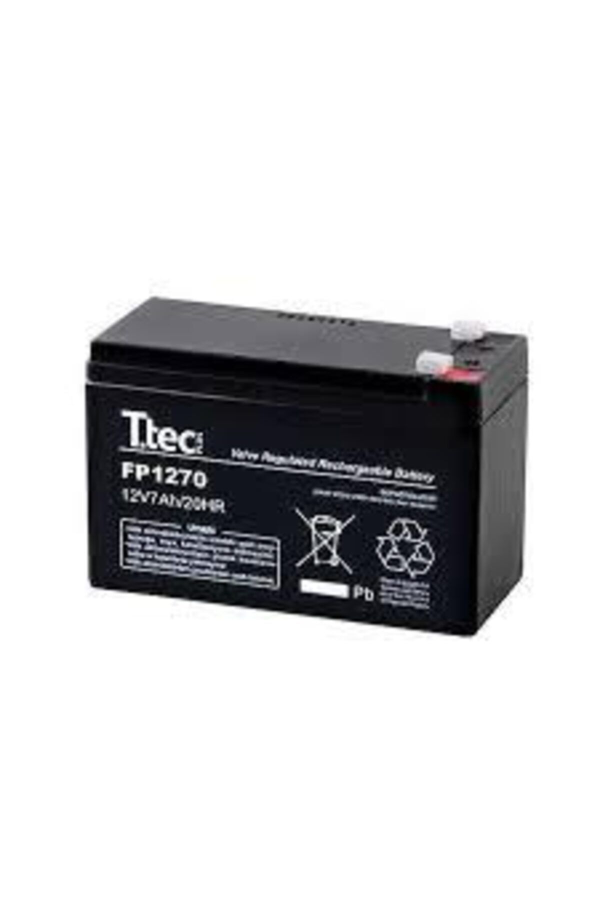 TTEC PLUS Ttec 12v 7ah-20hr Bakımsız Kuru Akü 2kg Ups Uyumlu