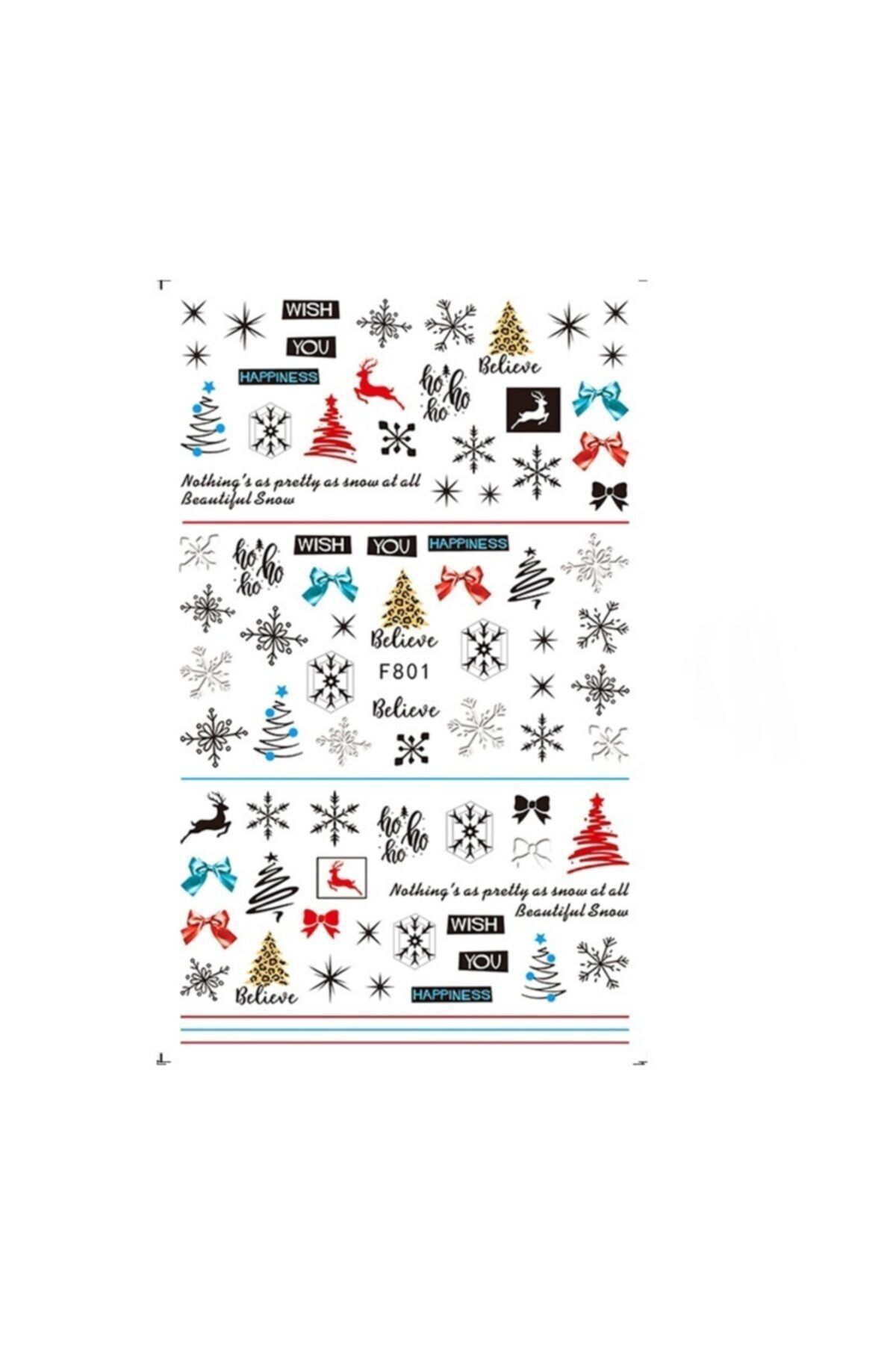 Born Pretty Yeni Yıl (chrıstmas Naıl Decoratıon) Tırnak Dekorasyon Stıcker