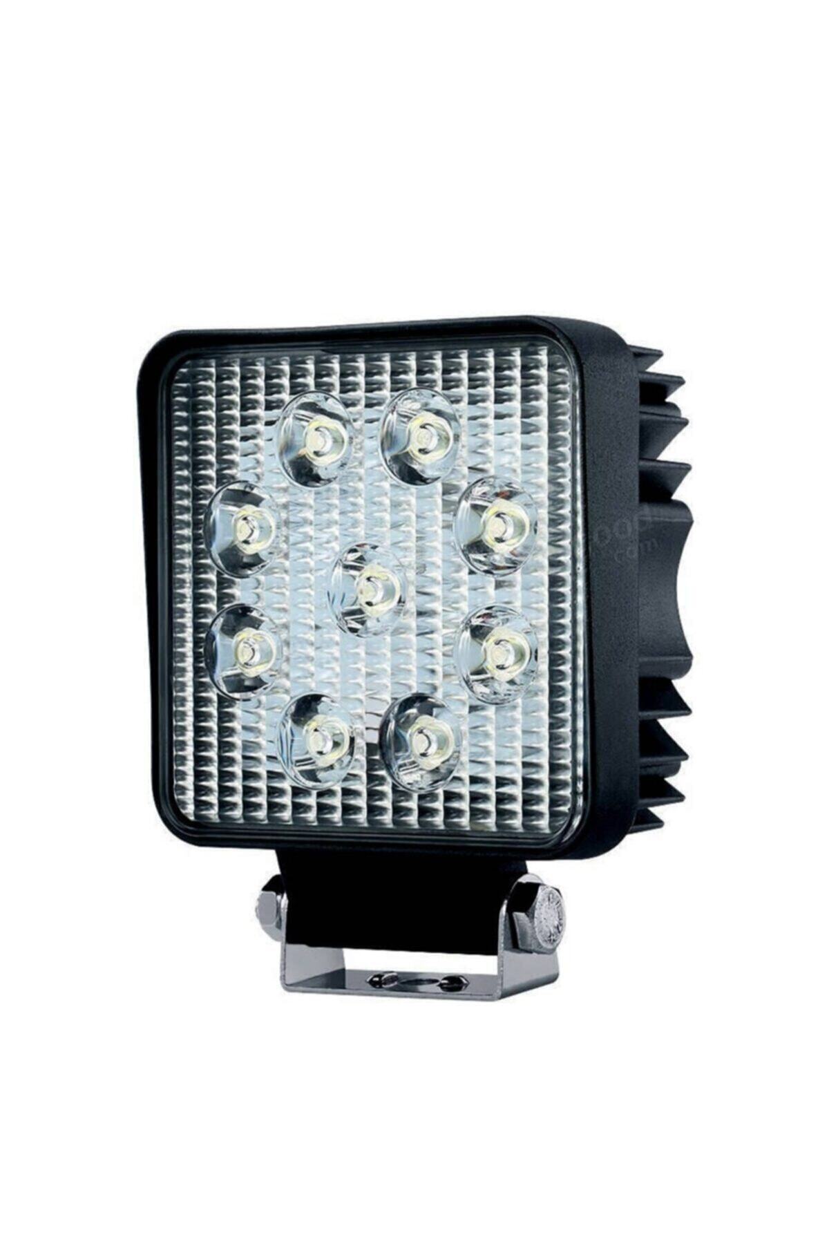 EROĞLU Off Road Kare Sis Farı Sis Lambası 9 Led Su Geçirmez 12-24v Güçlü