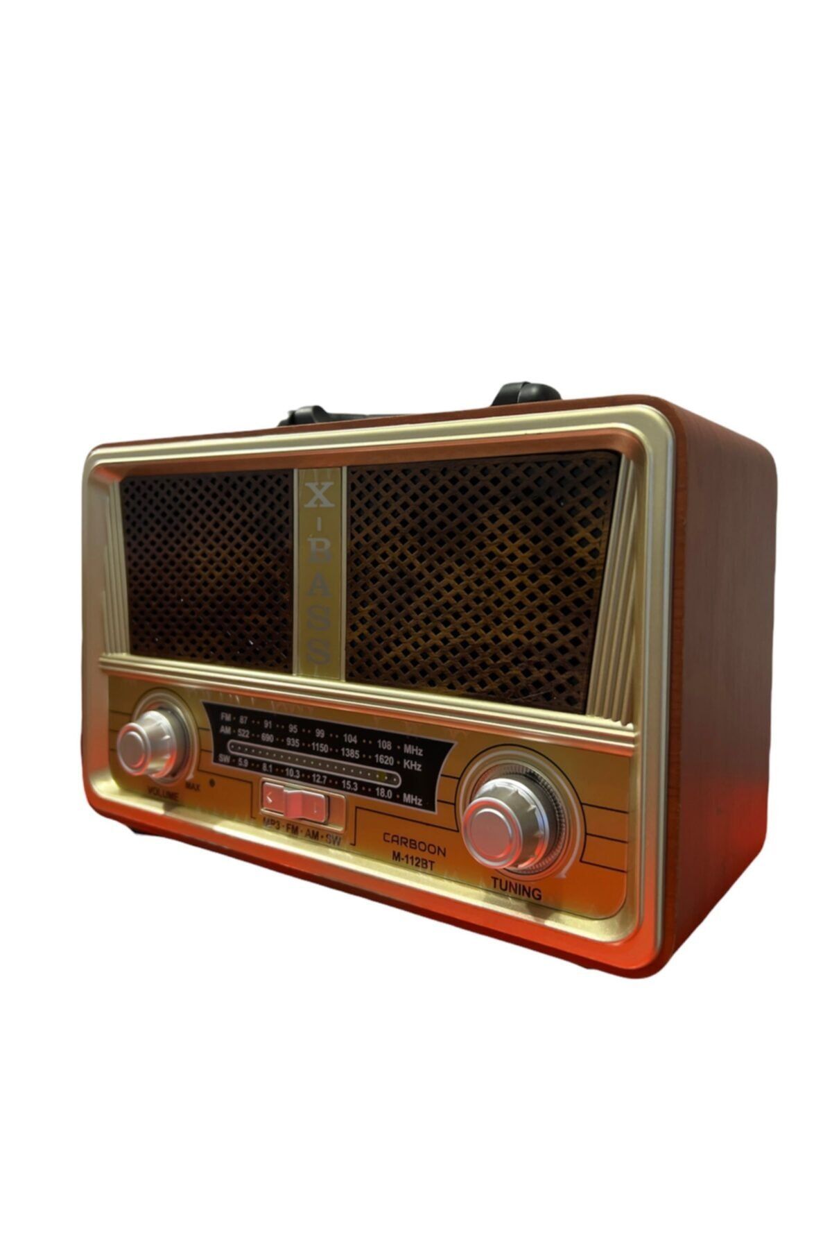 CARBOON M-112bt Şarjlı Nostaljik Bluetooth Fm Radyo Usb/sd/mp3