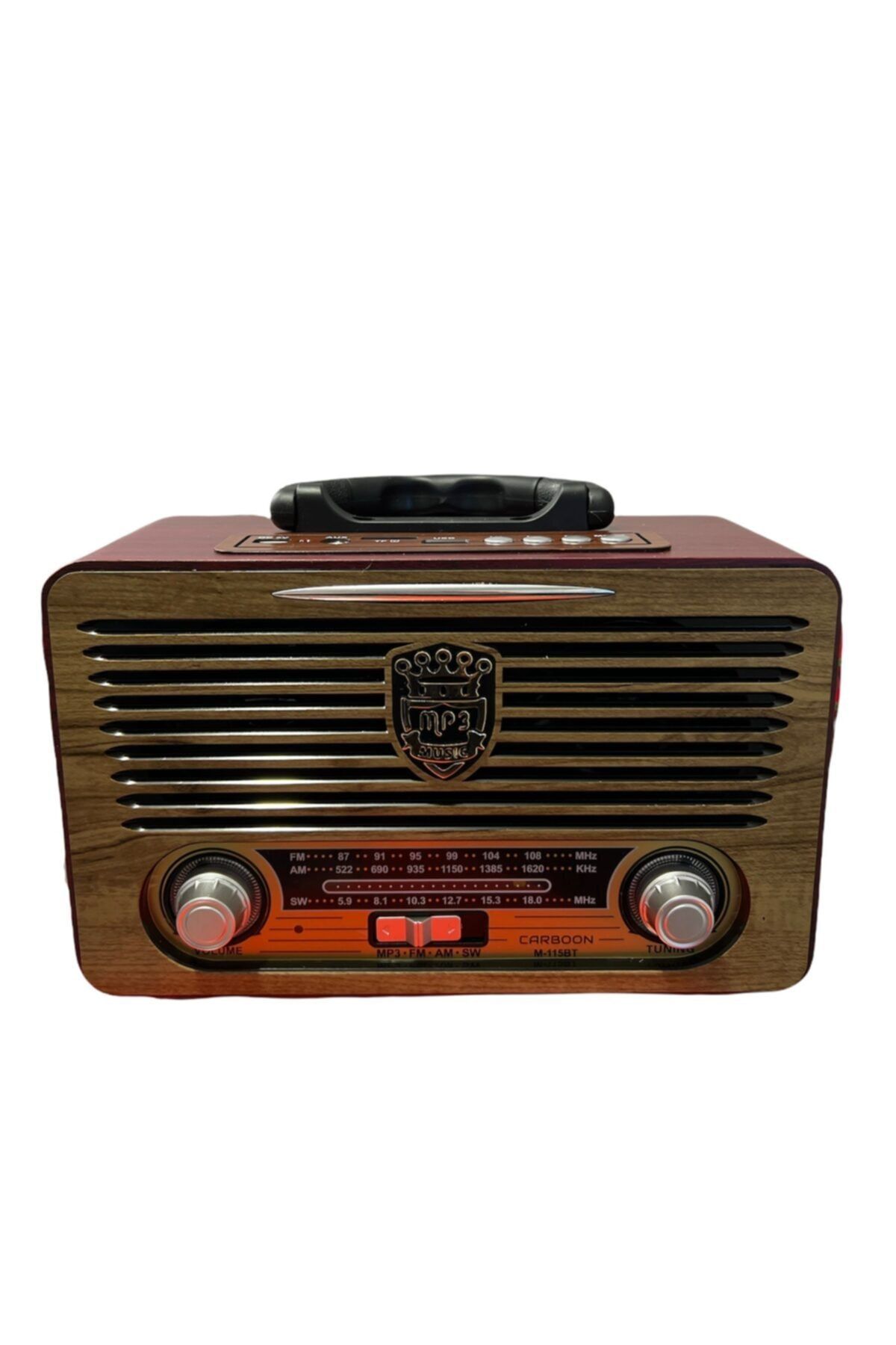 CARBOON M-115bt Eskitme Nostalji Tasarımlı Bluetoothlu Nostalji Radyo