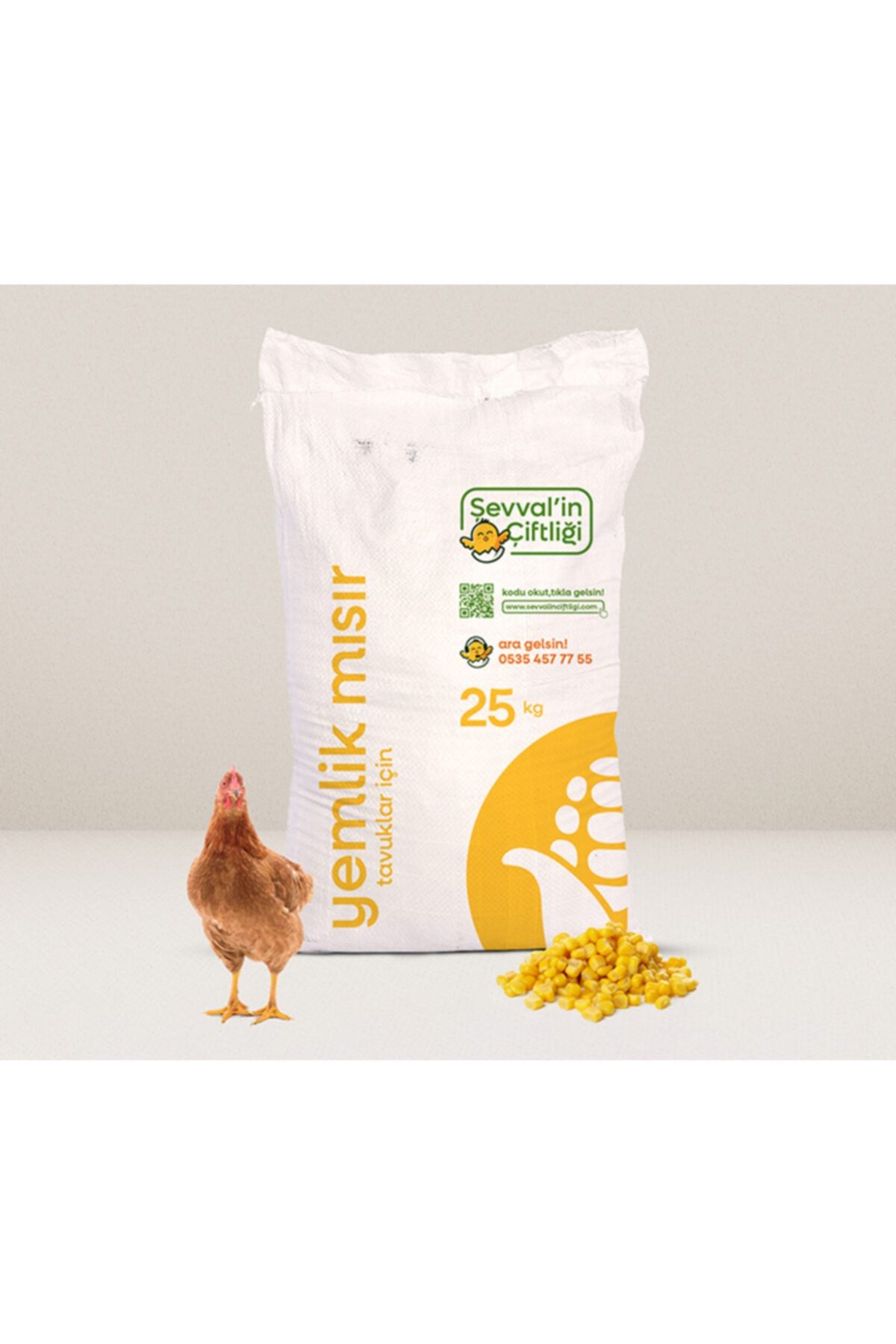 Şevvalin çiftliği 25 Kg Yemlik Mısır