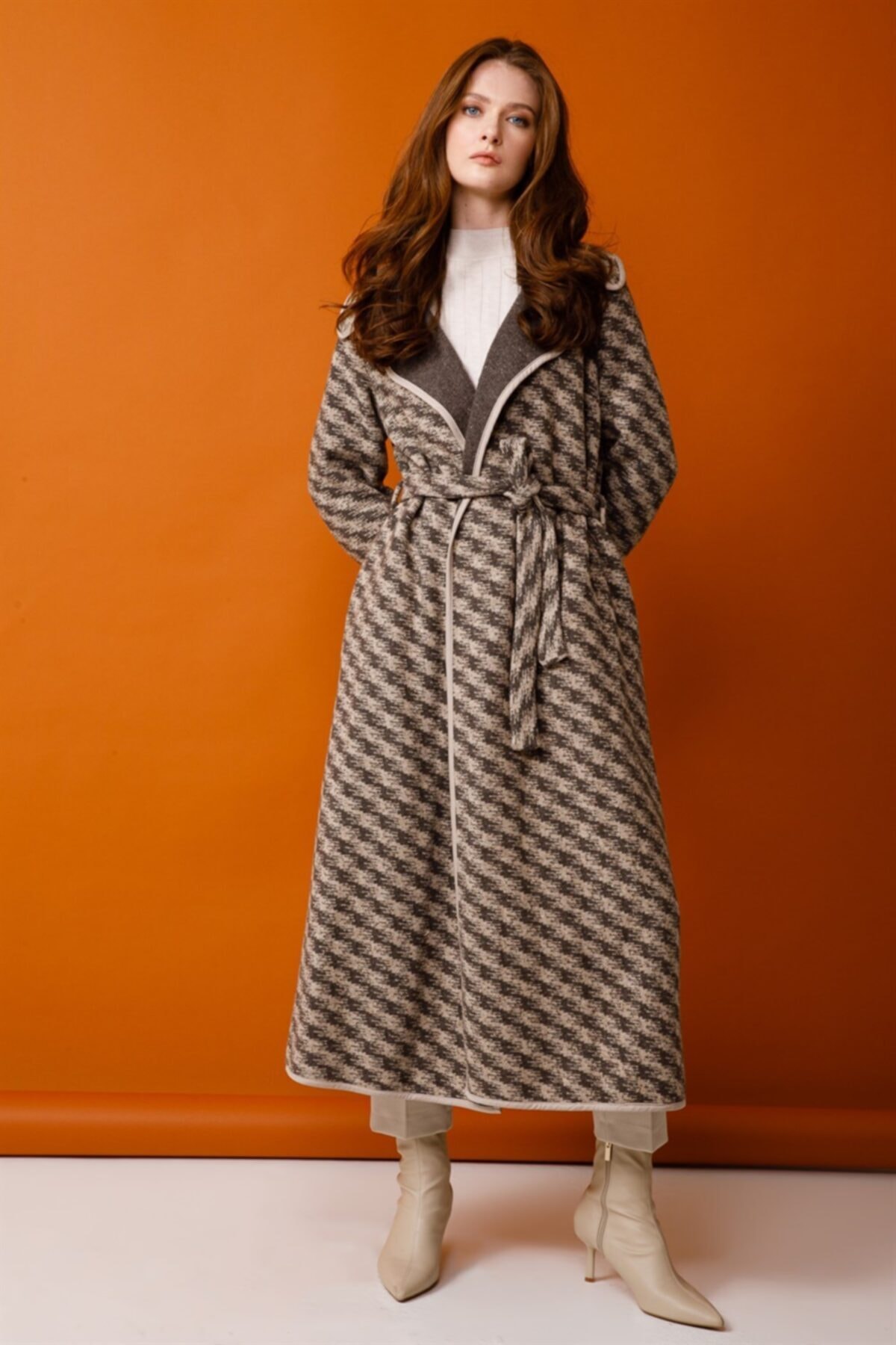 Ghisa Kuşaklı Kap Kahve Vizon