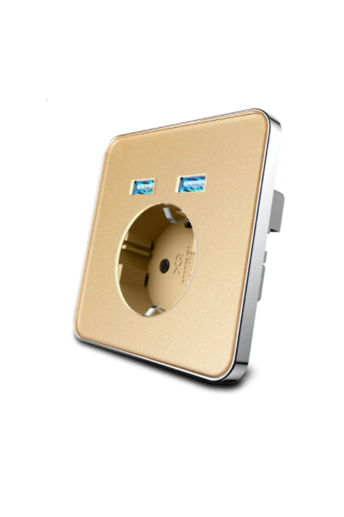 HGM Gold 2a Usb Girişli Duvar Priz