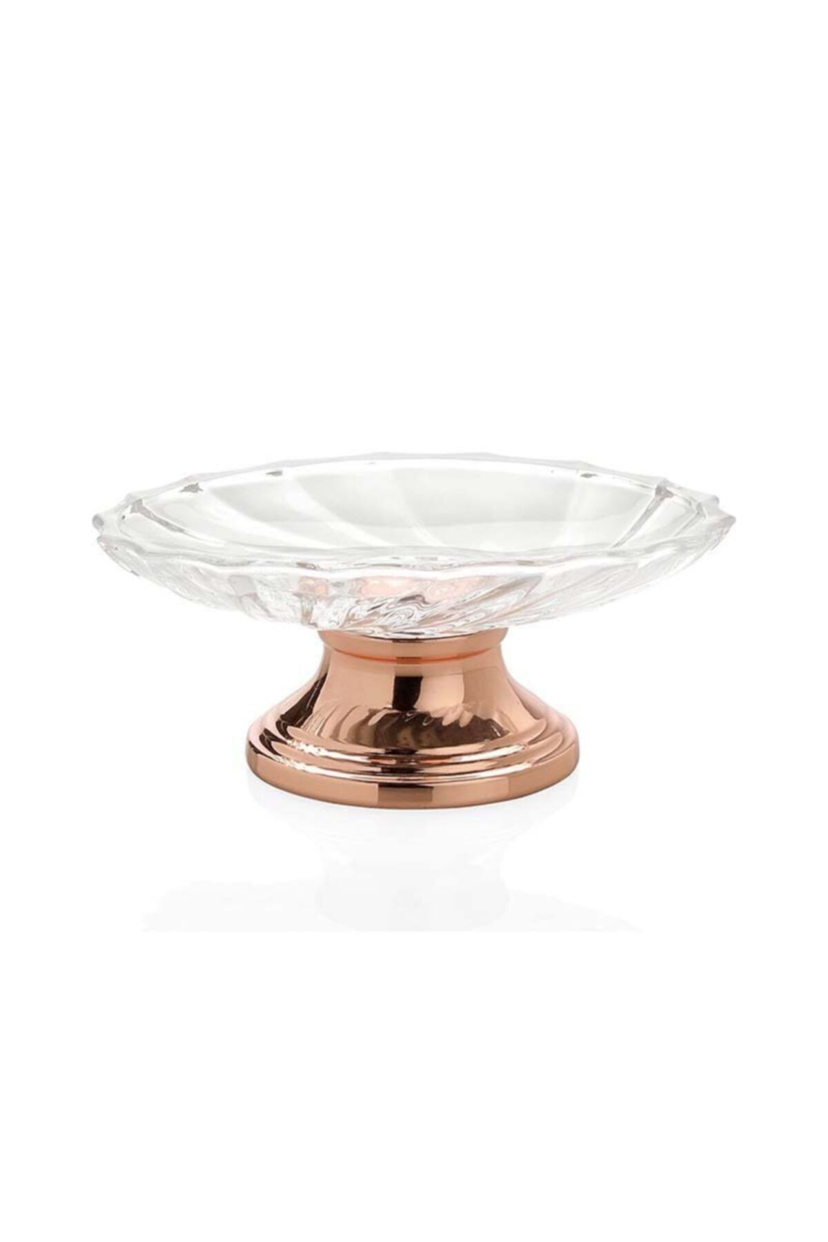 ANDREA Ba16101 Katı Sabunluk Cam Rose