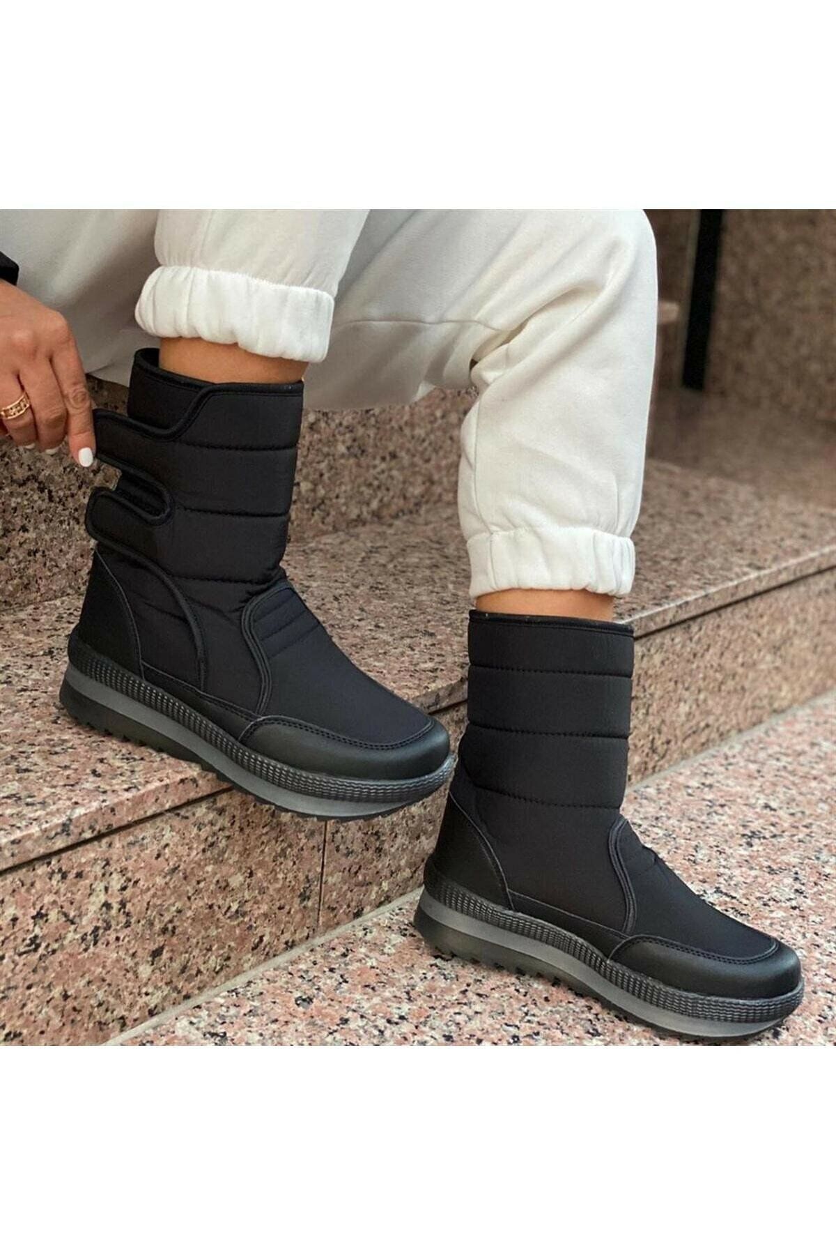 Altın Adım Unisex Kürklü Kar Botu