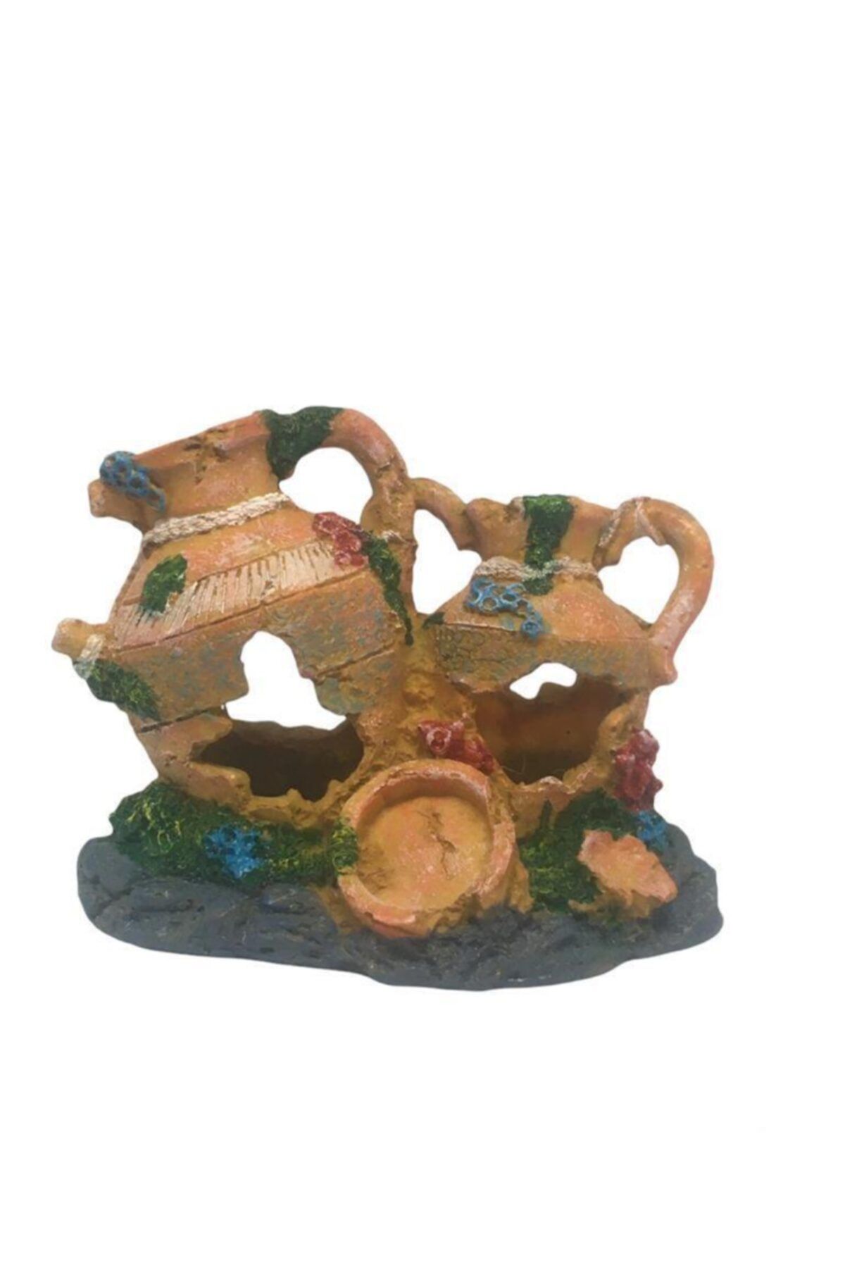 Oripet Akvaryum Dekoru Ikili Testi Ithal 17x13 Cm