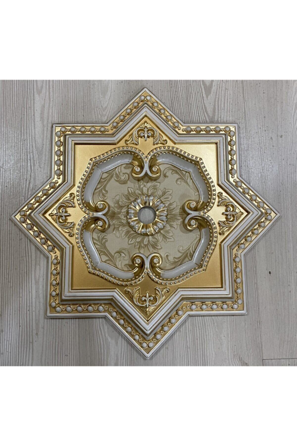 Decomarket Decogold 60 Cm Yıldız Bronz Saray Tavan Göbek