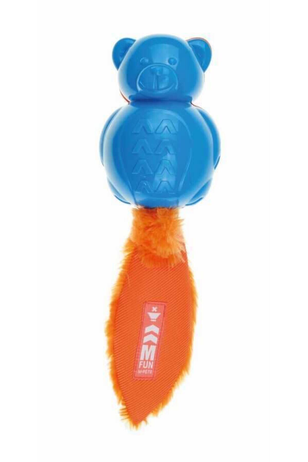 MPETS Onoff Teddy Köpekler Için Kauçuk Oyuncak Blueorange