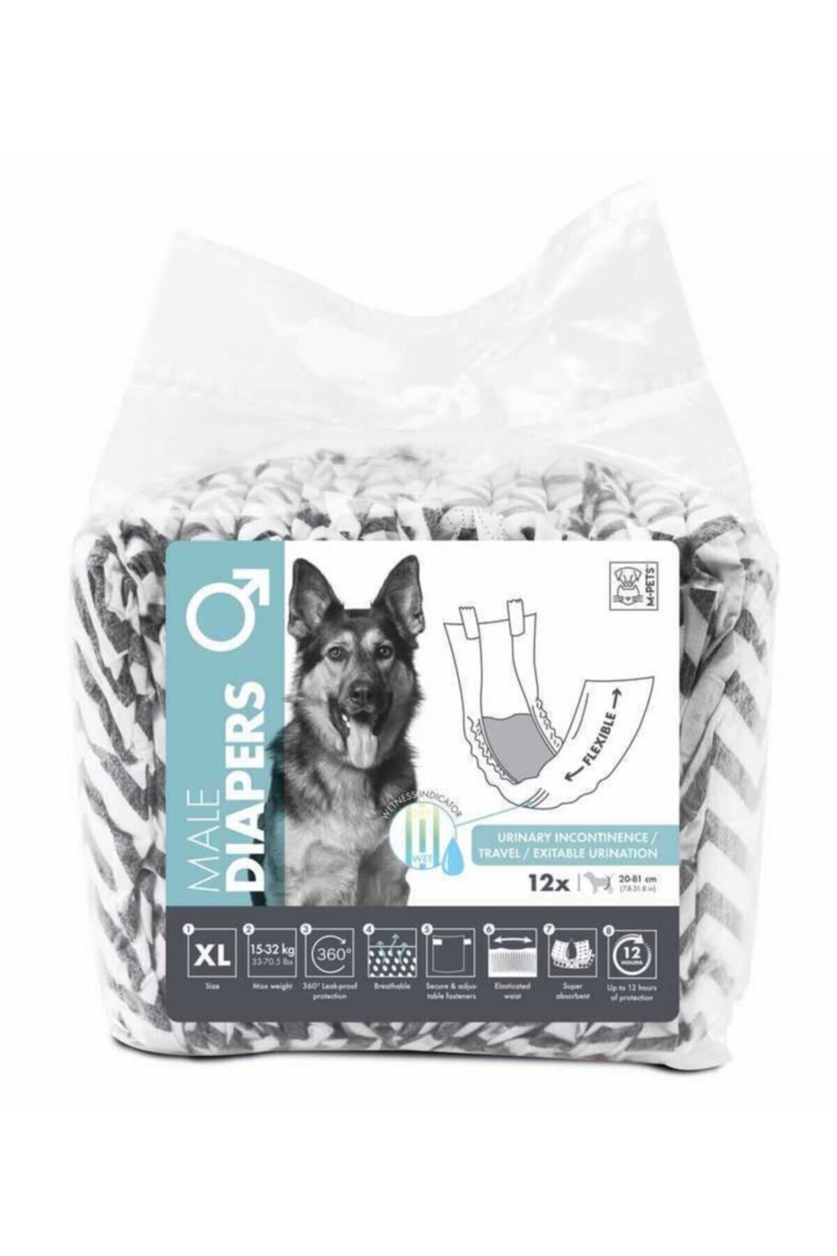 MPETS Diapers Erkek Köpekler Için Külot (xl) 12li