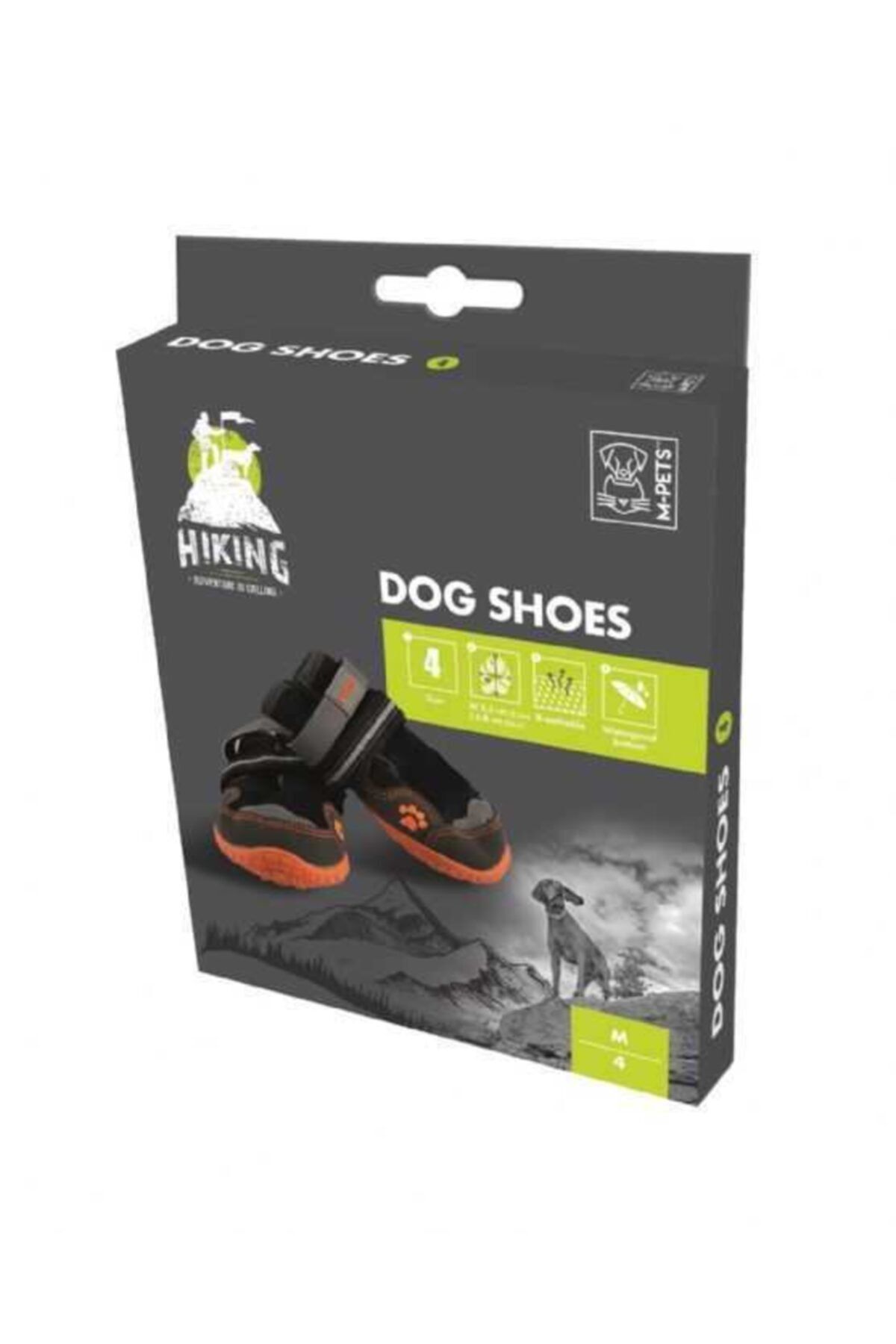 MPETS Hiking Köpekler Için Ayakkabı 4 M