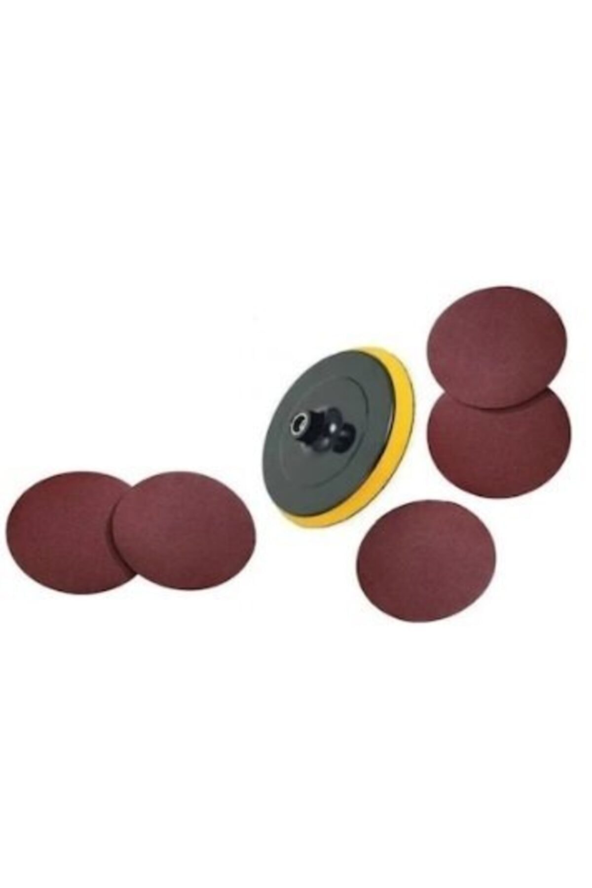 Buluyo 115mm Cırt Zımpara Tabanı 6adet Zımpara Hediyeli