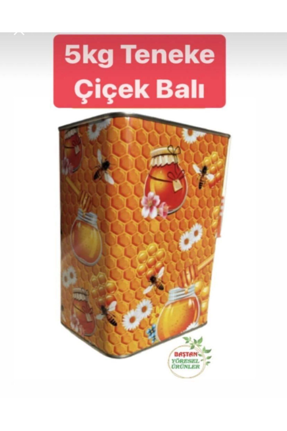 Baştan Yöresel Ürünler 5kg Teneke Çiçek Balı