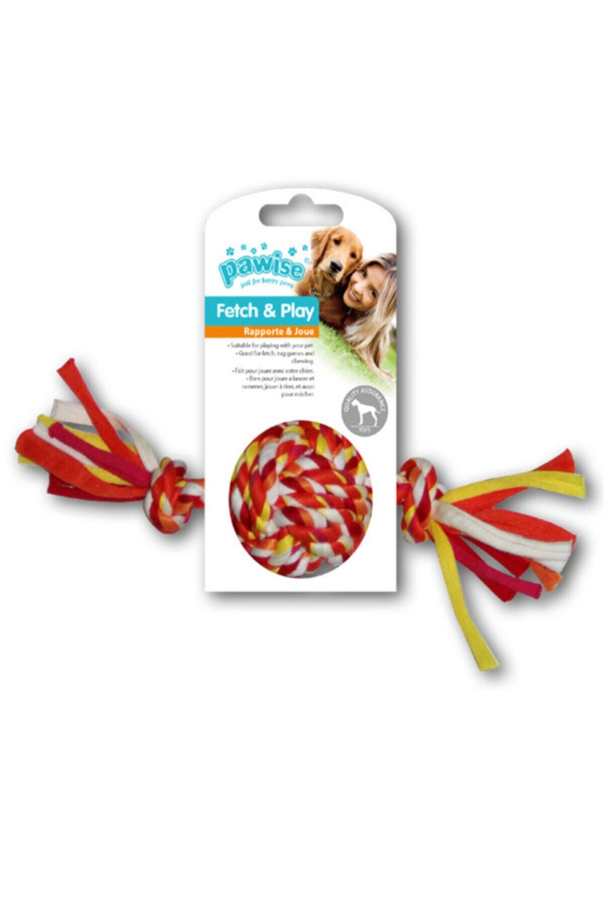 thepassioniz Pawise Renkli 2 Düğümlü Ip Top Köpek Oyuncağı 20 Cm