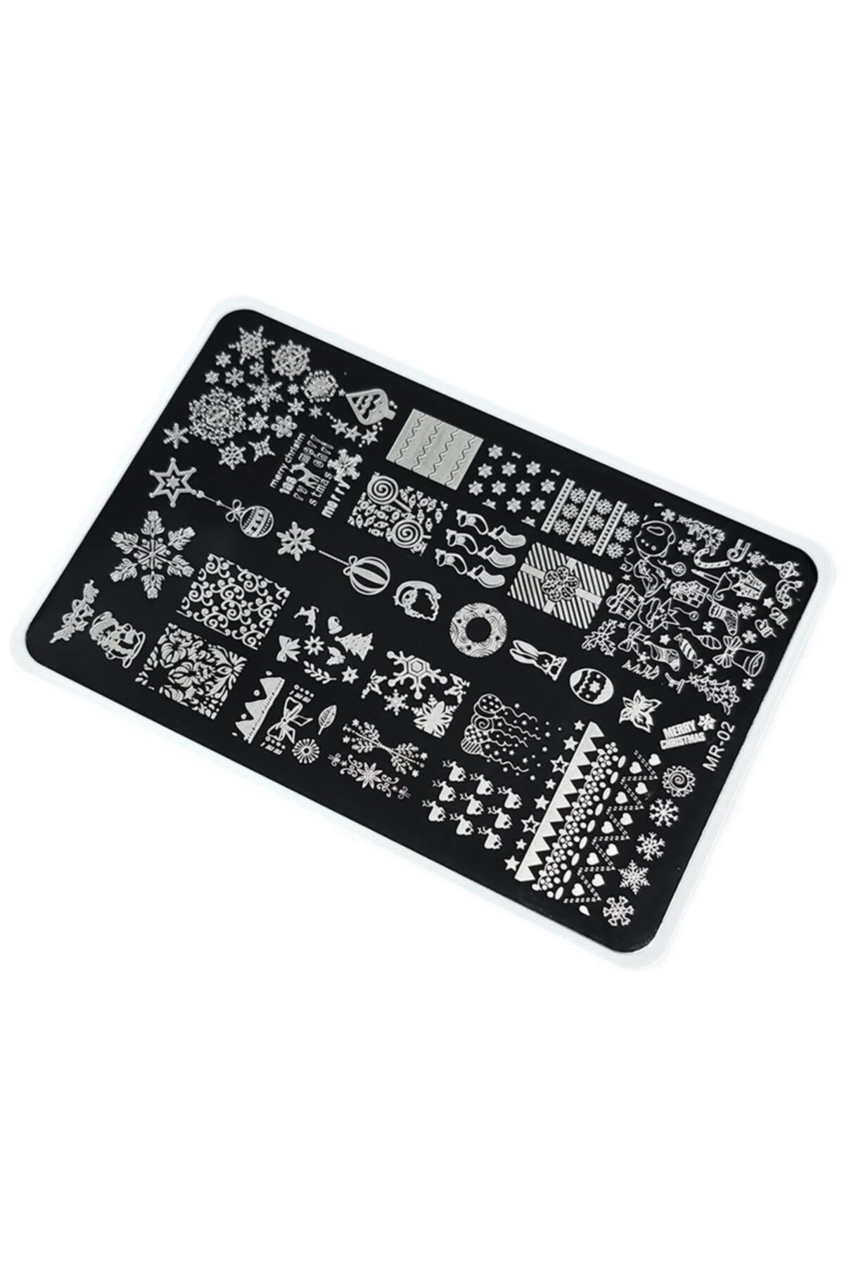 aba nails Nail Art Stamping Baskı Plakası Büyük Boy Xl Mr02