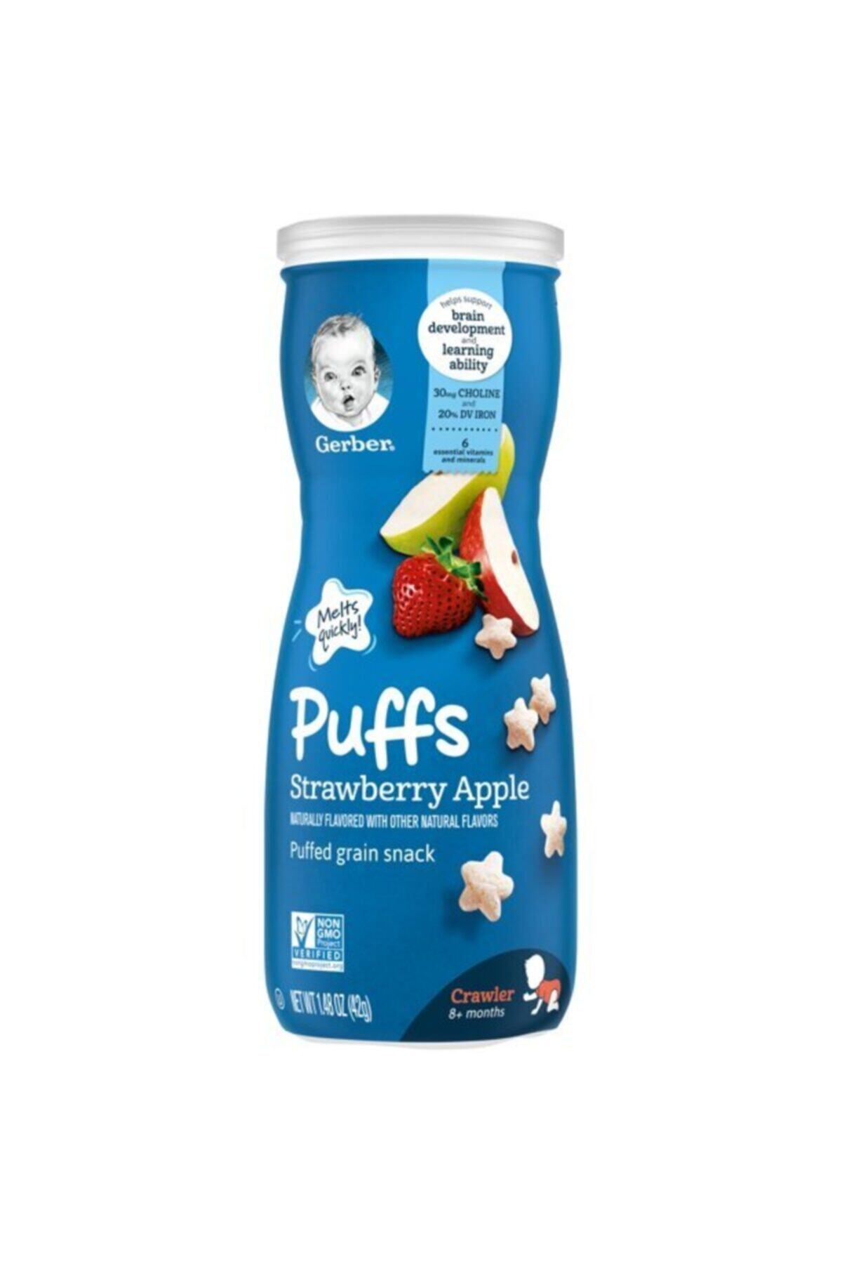 GERBER Puffs Strawberry Apple Atıştırmalık 42 gr