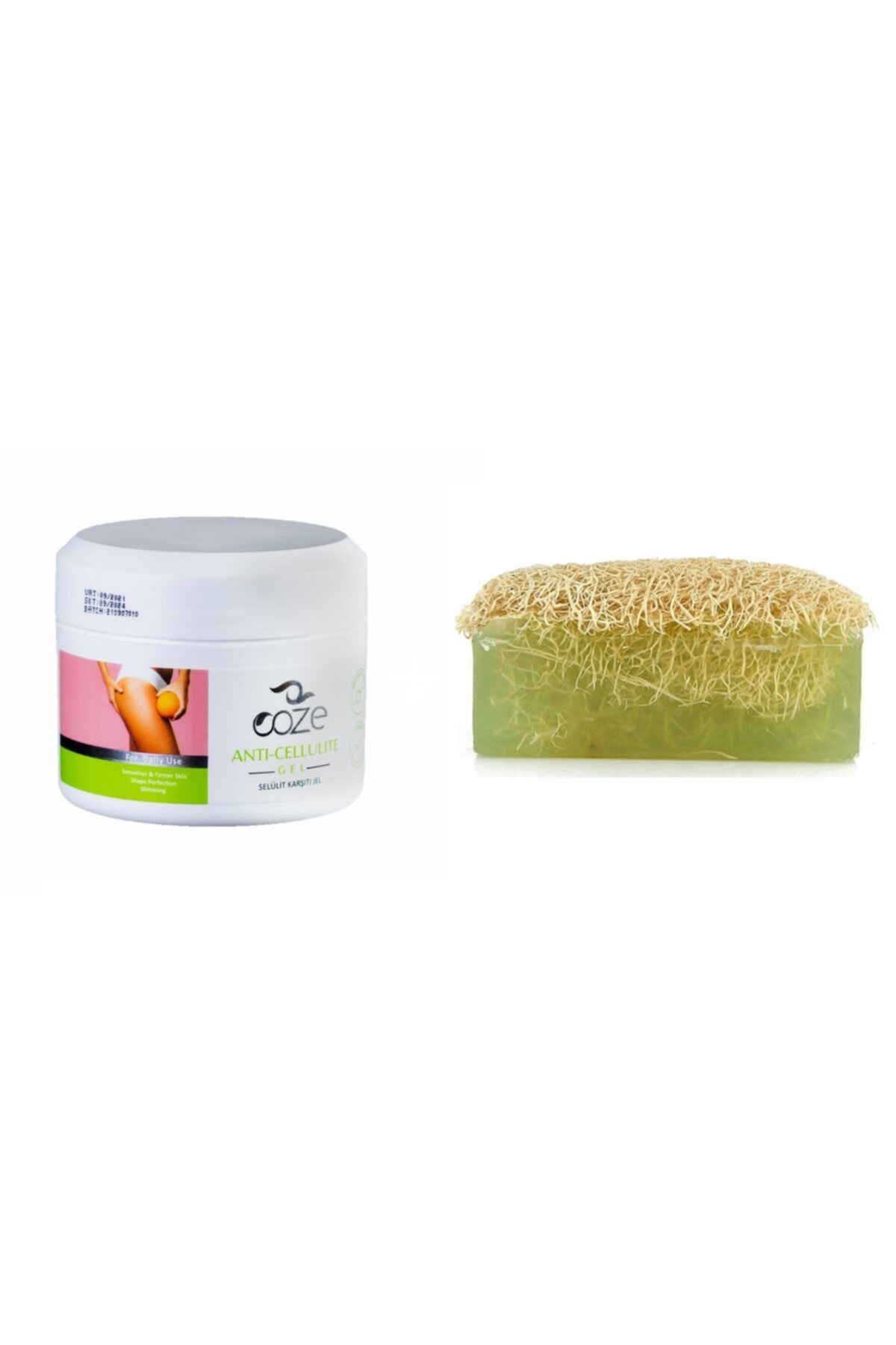 Ooze Selülit Karşıtı Jel 150 ml Doğal Kabak Lifli Aloevera Sabunu 125 gr