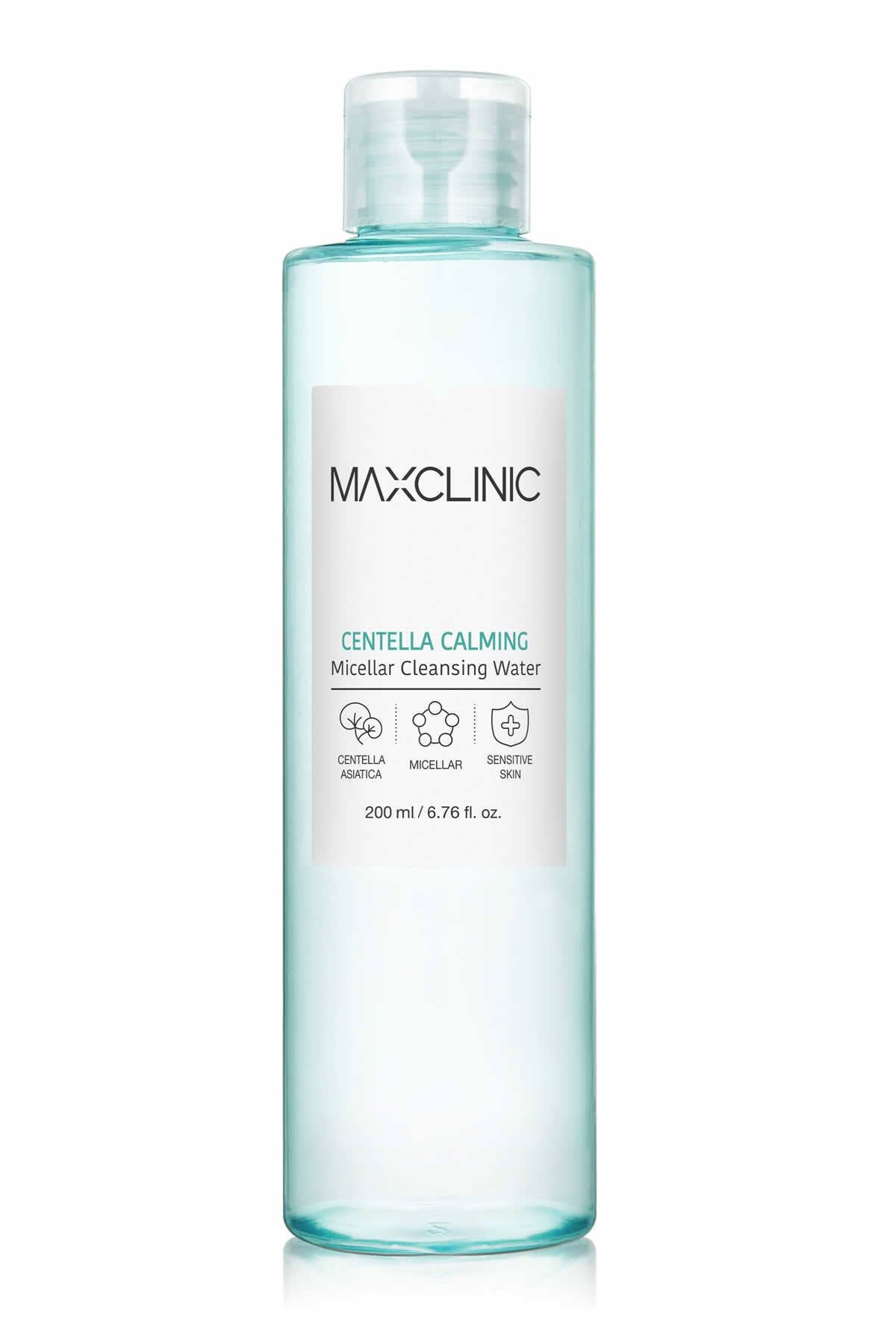 MAXCLINIC Hassas Ciltler Için Makyaj Temizleme Suyu Micellar Cleansing Water Centella Calming