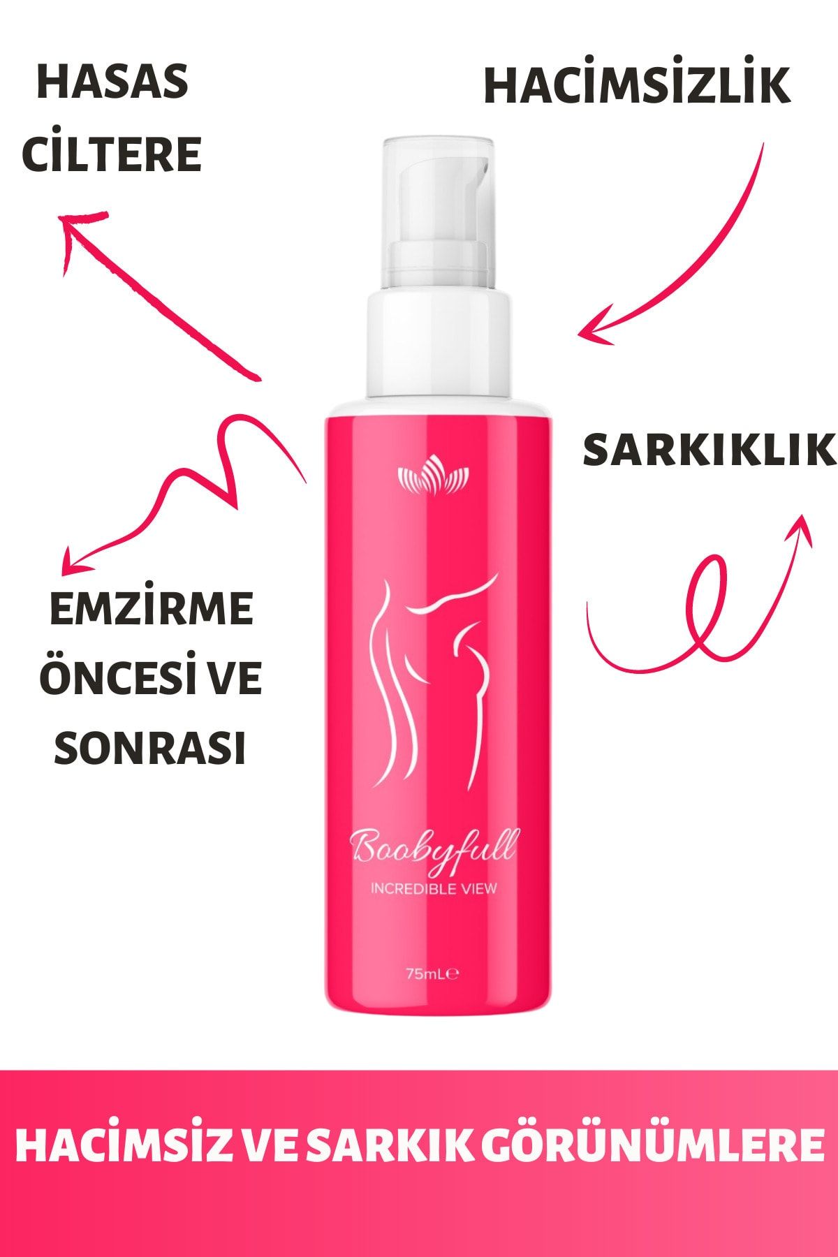 ORNATE COSMETICS Boobyfull Göğüs Büyütücü, Dikleştirici Ve Toparlayıcı Krem