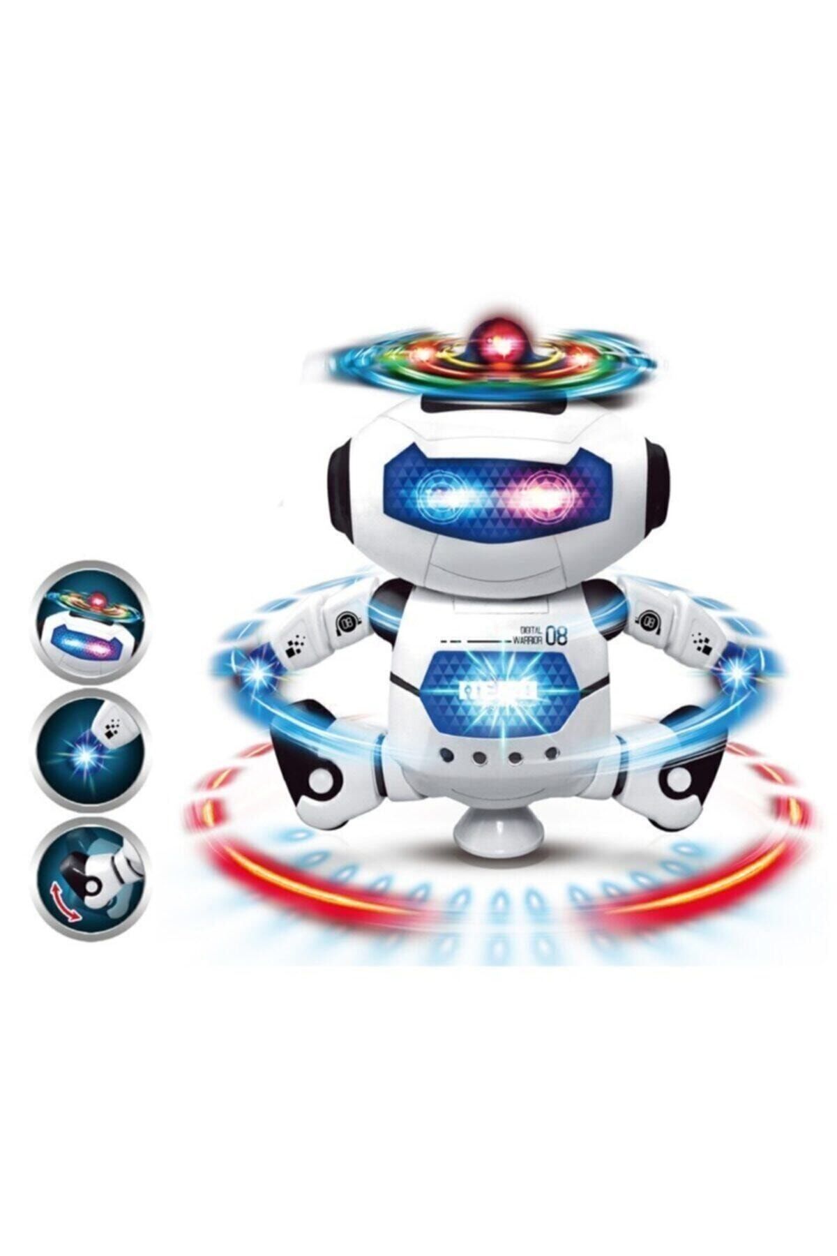 Kızılkaya Oyuncak Işıklı Sesli Dans Eden Oyuncak Robot Pervaneli