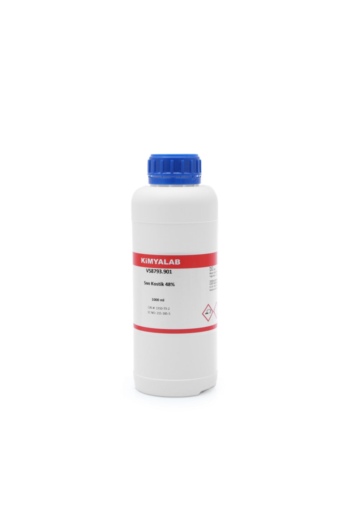 KimyaLab Sıvı Kostik %48 - Sodyum Hidroksit Çözeltisi %48 - Sodium Hydroxide %48