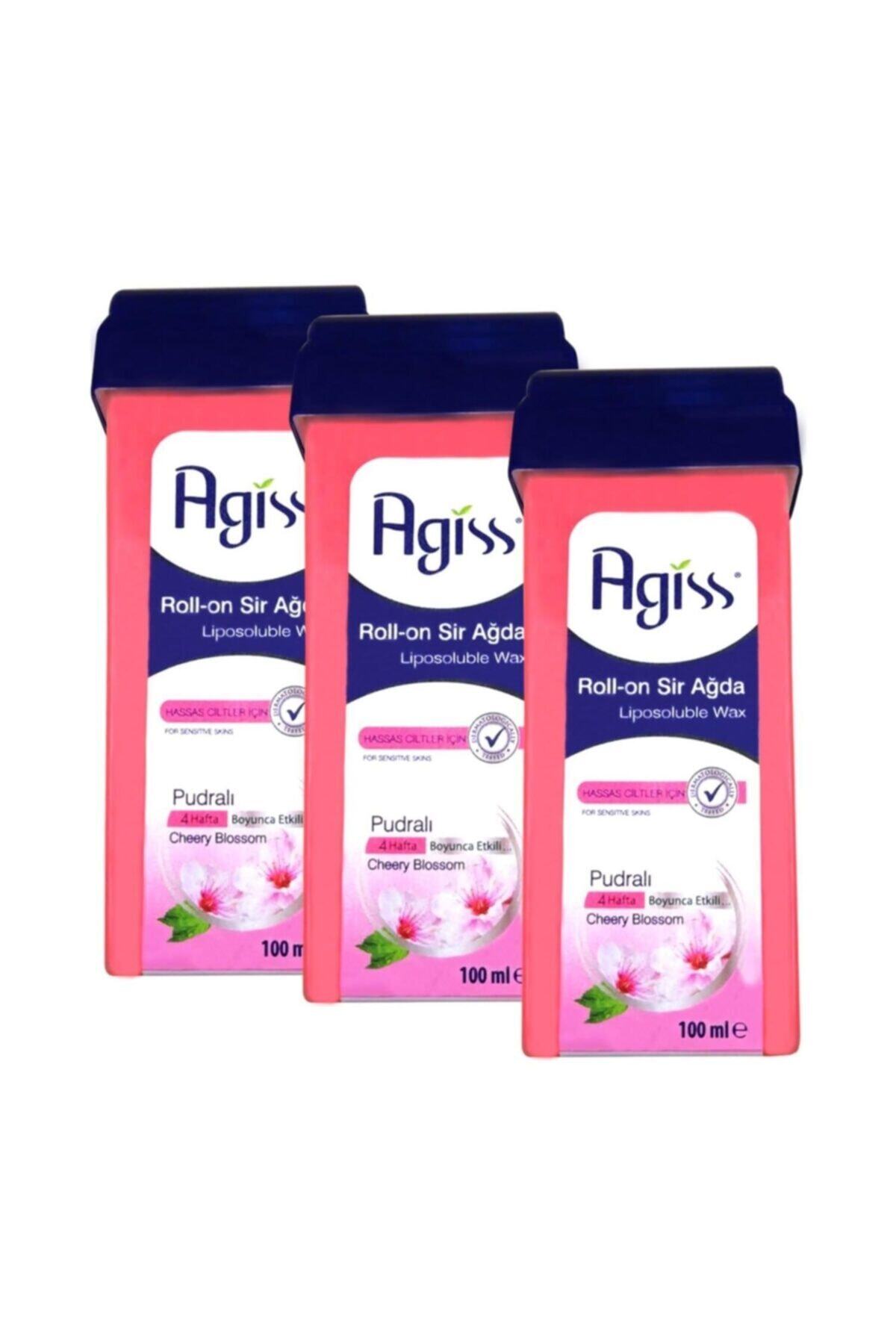 AGISS Roll-on Hassas Ciltler İçin Sir Ağda 100 ml+ Bez 10 m + Yağ 5'li Set