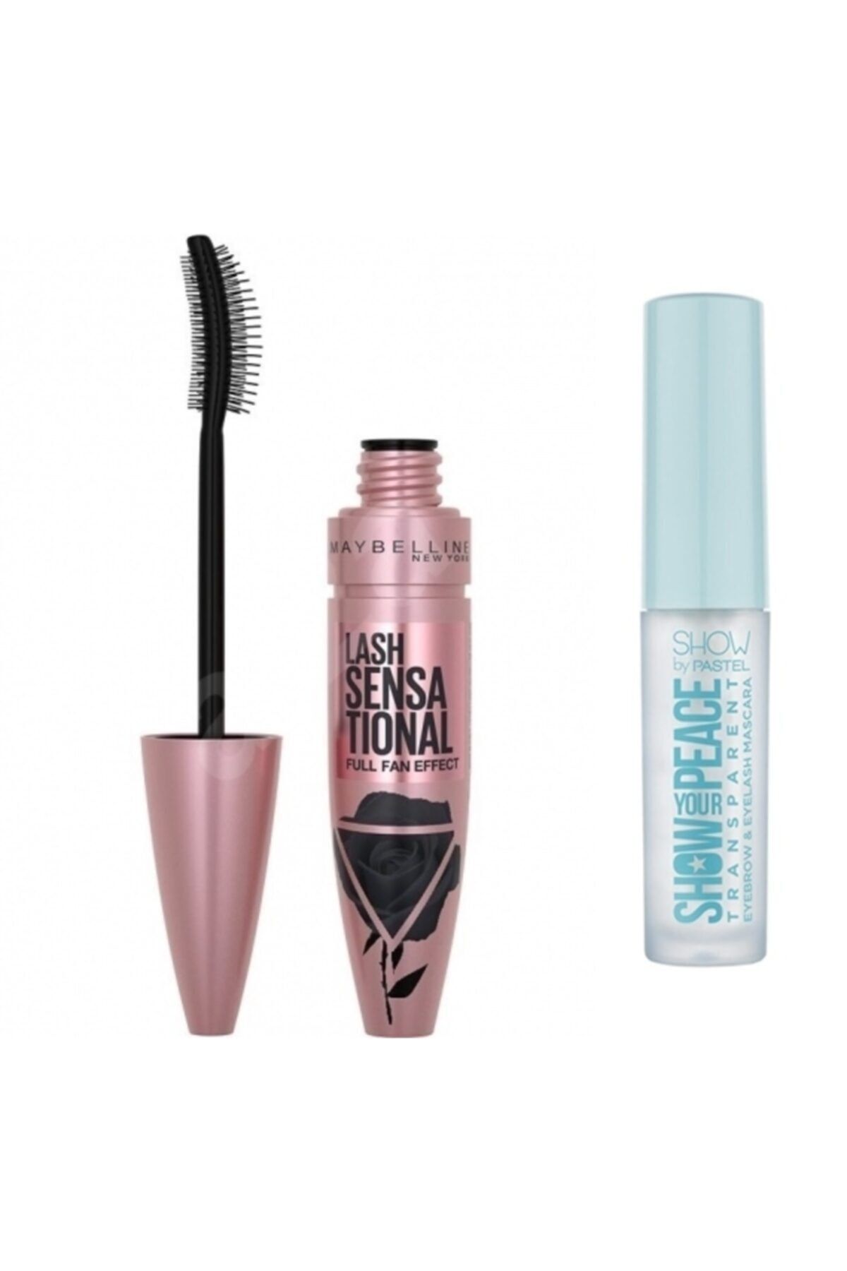 Pastel Show Transparent Maskara +maybelline Lash Sensational Full Effect Midnight Black-siyah