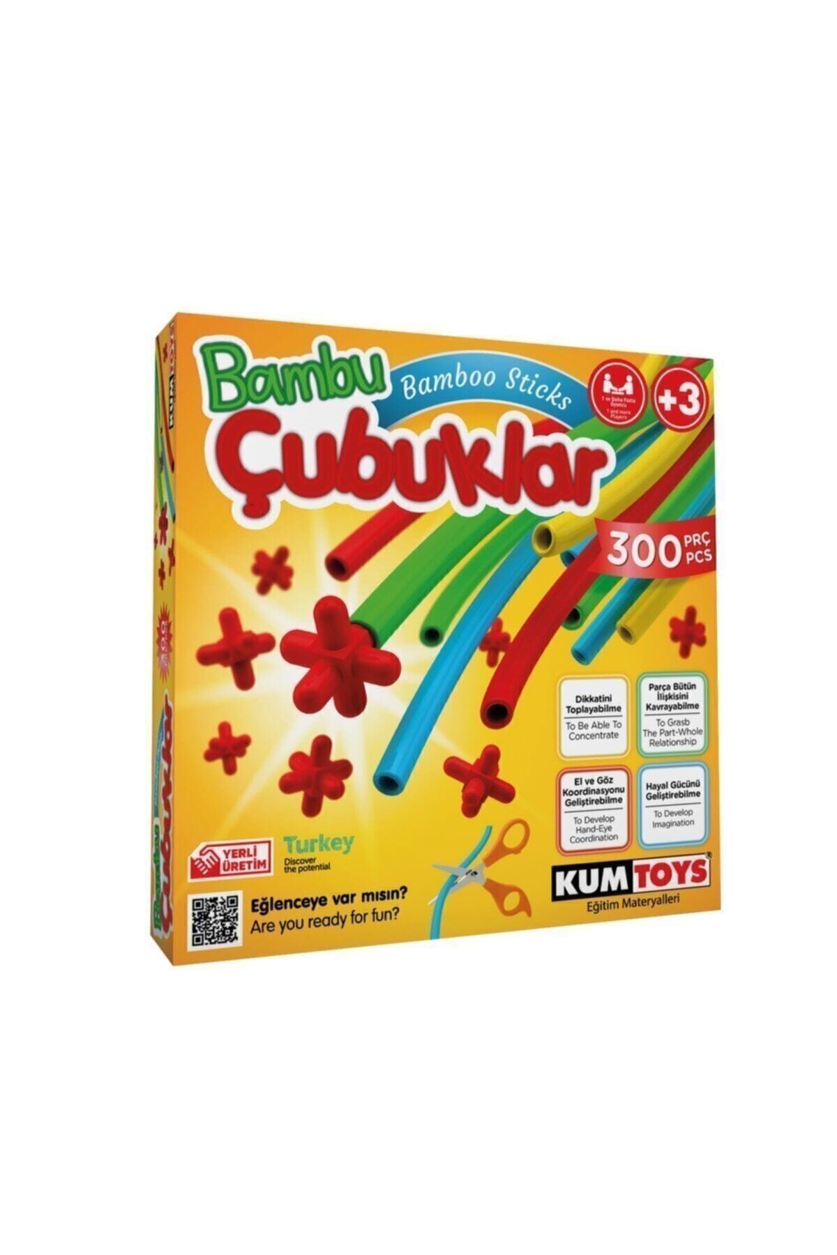 Kumtoys Bambu Çubuklar 300 Parça Eğlenceye Varmısın