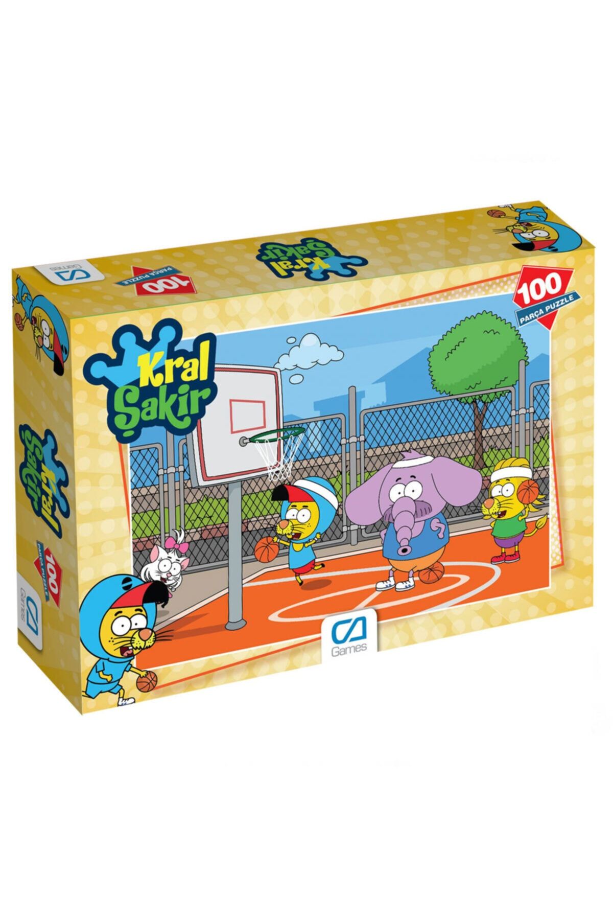 CA Games 2022 Yılbaşı Fırsatları - Kral Şakir 100 Parça Kutulu Puzzle - ™ Beyaz At®