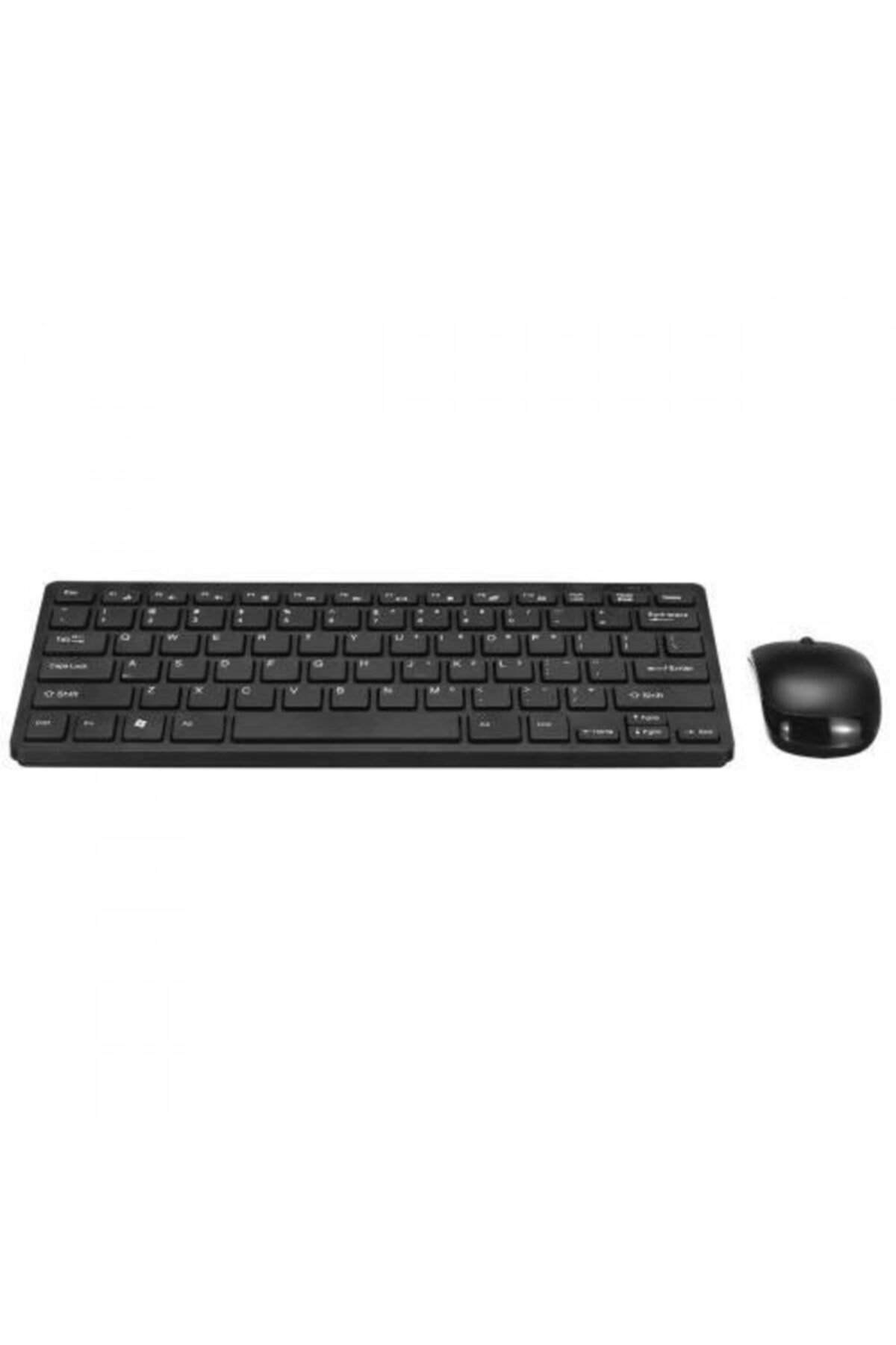 Bilgi K-03 Kablosuz Q Klavye Mouse Seti Usb Mouse Tv Box Sayar Pc Siyah
