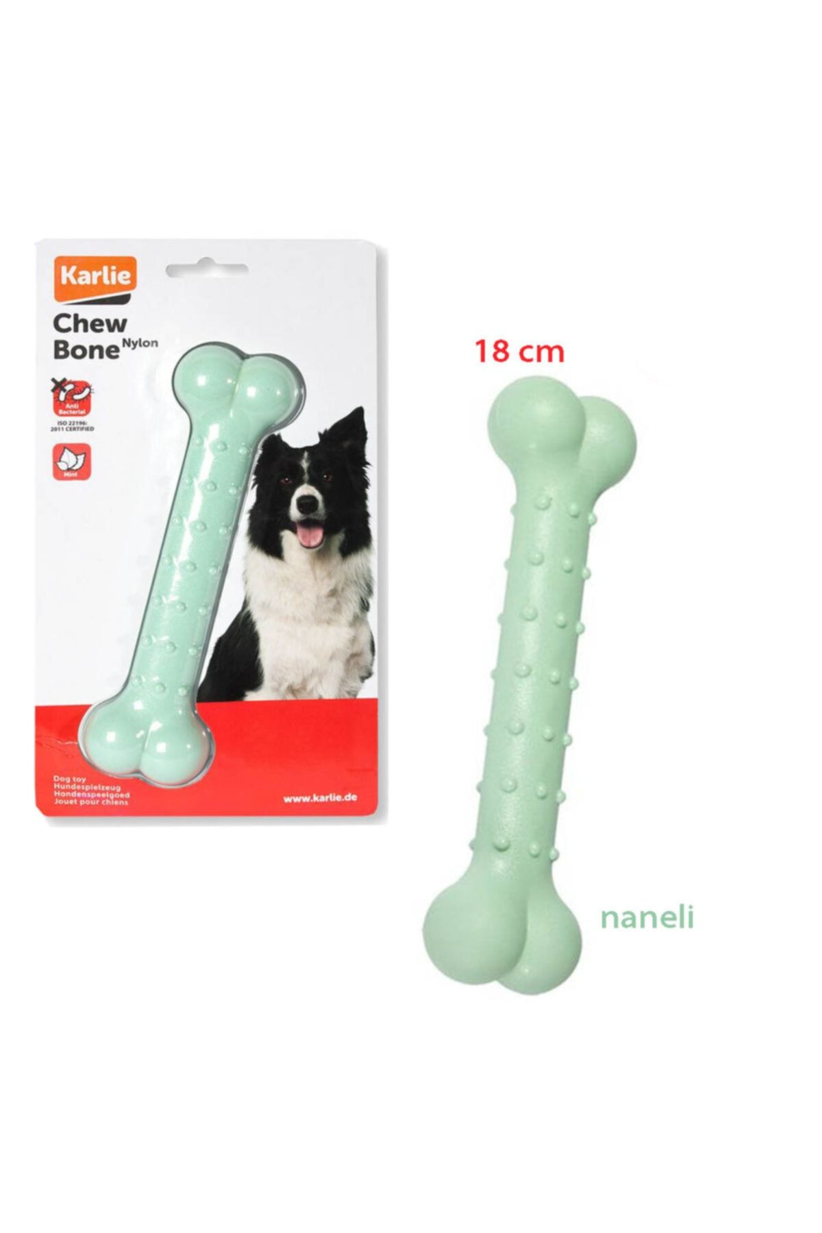 thepassioniz Karlıe Naylon Çiğneme Kemiği Naneli 18cm