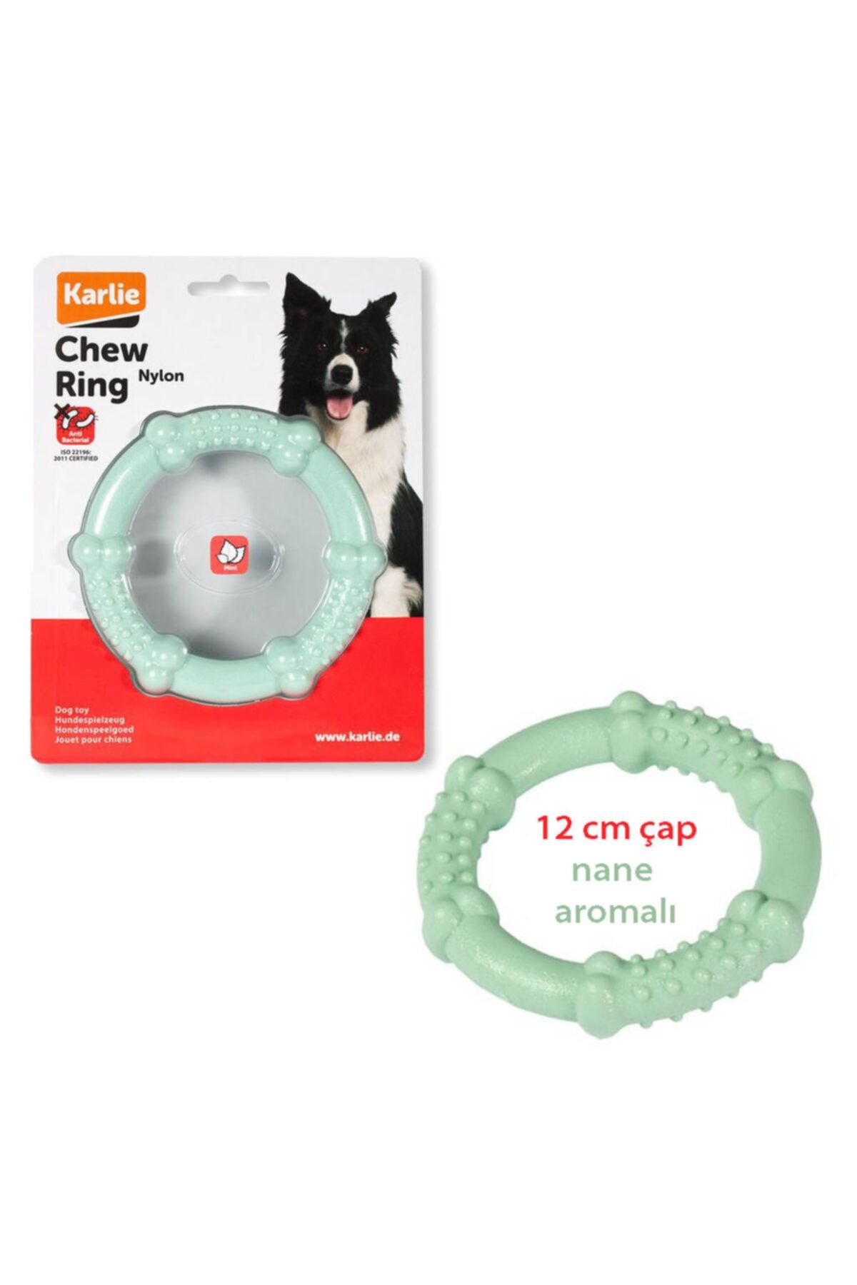 thepassioniz Karlıe Naylon Çiğneme Halkası Naneli 12cm