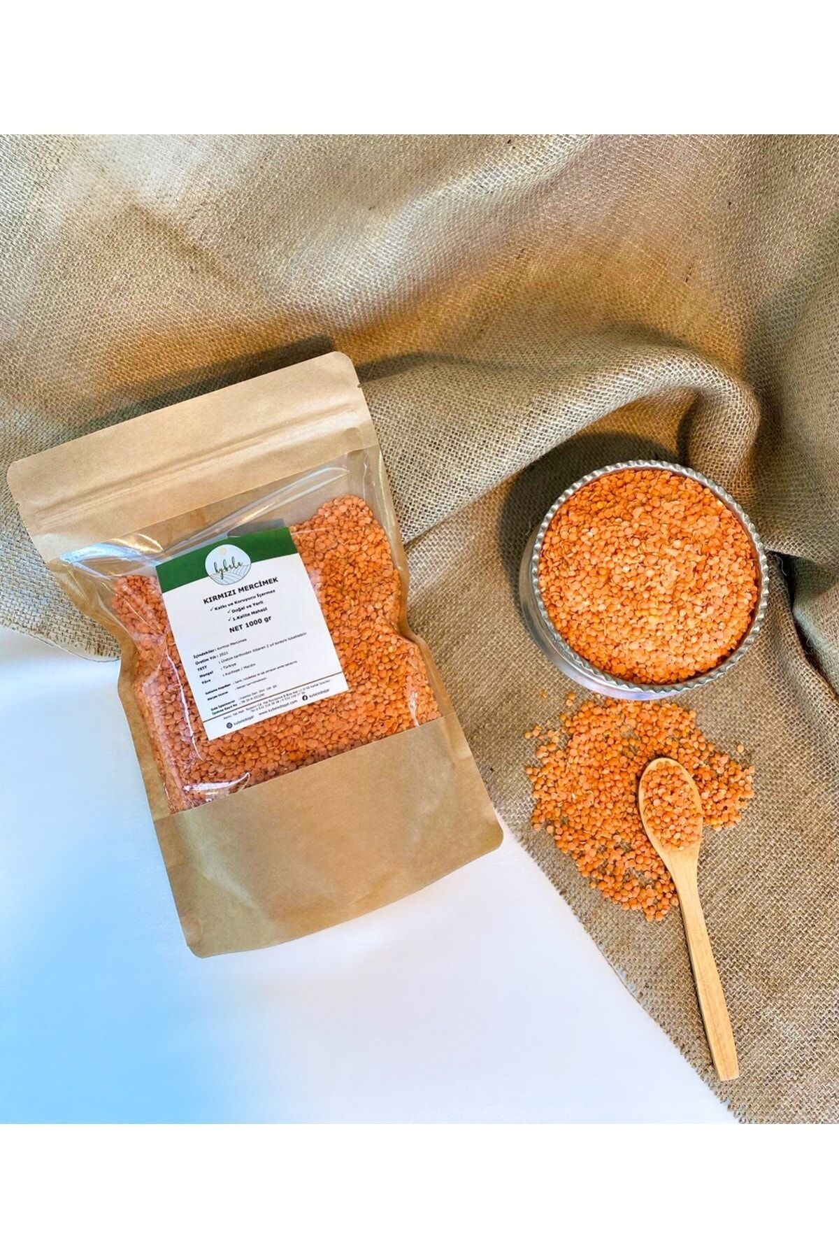 Kybele Doğal Kırmızı Mercimek 1 Kg