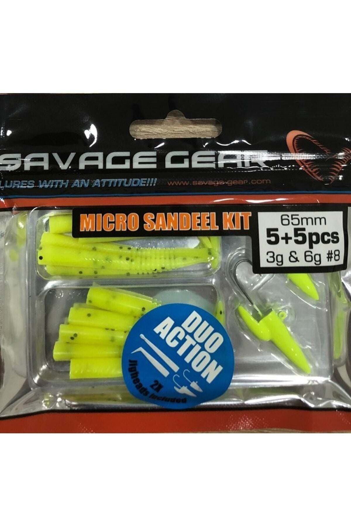 Savage Gear Lrf Micro Sandeel Kit Lrf 3gr Silikon Yem Yellow