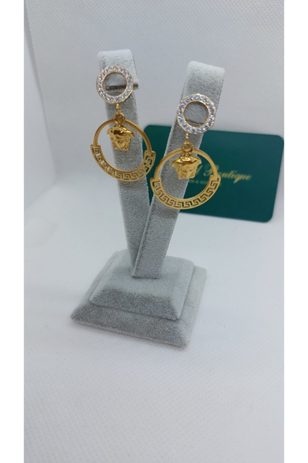 Angelboutique Çelik Figürlü Küpe