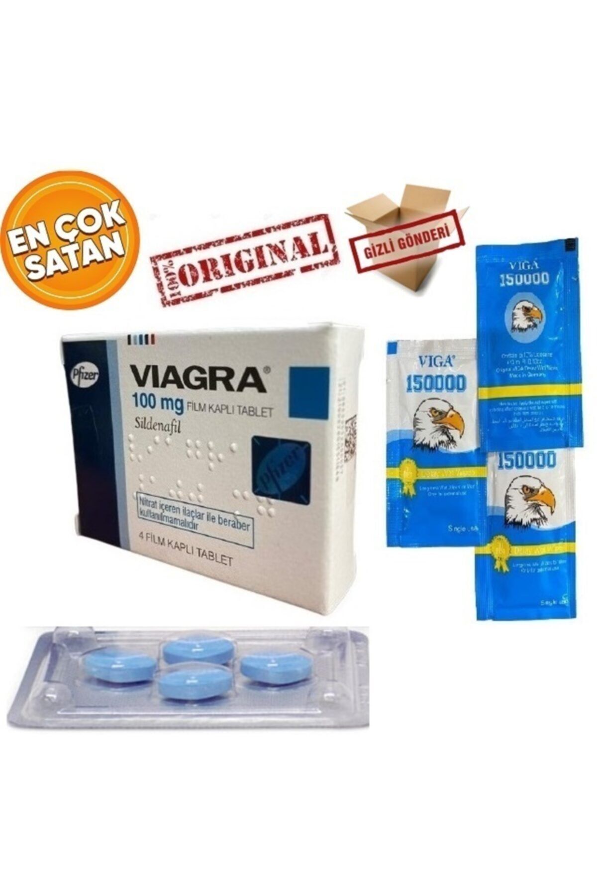 Herşeyi Kolay Viagraorj 100mg 4'lü Ve 3 Adt Gecktci Mendil Cialisorj Novagraorj Viegras Azdırıçı
