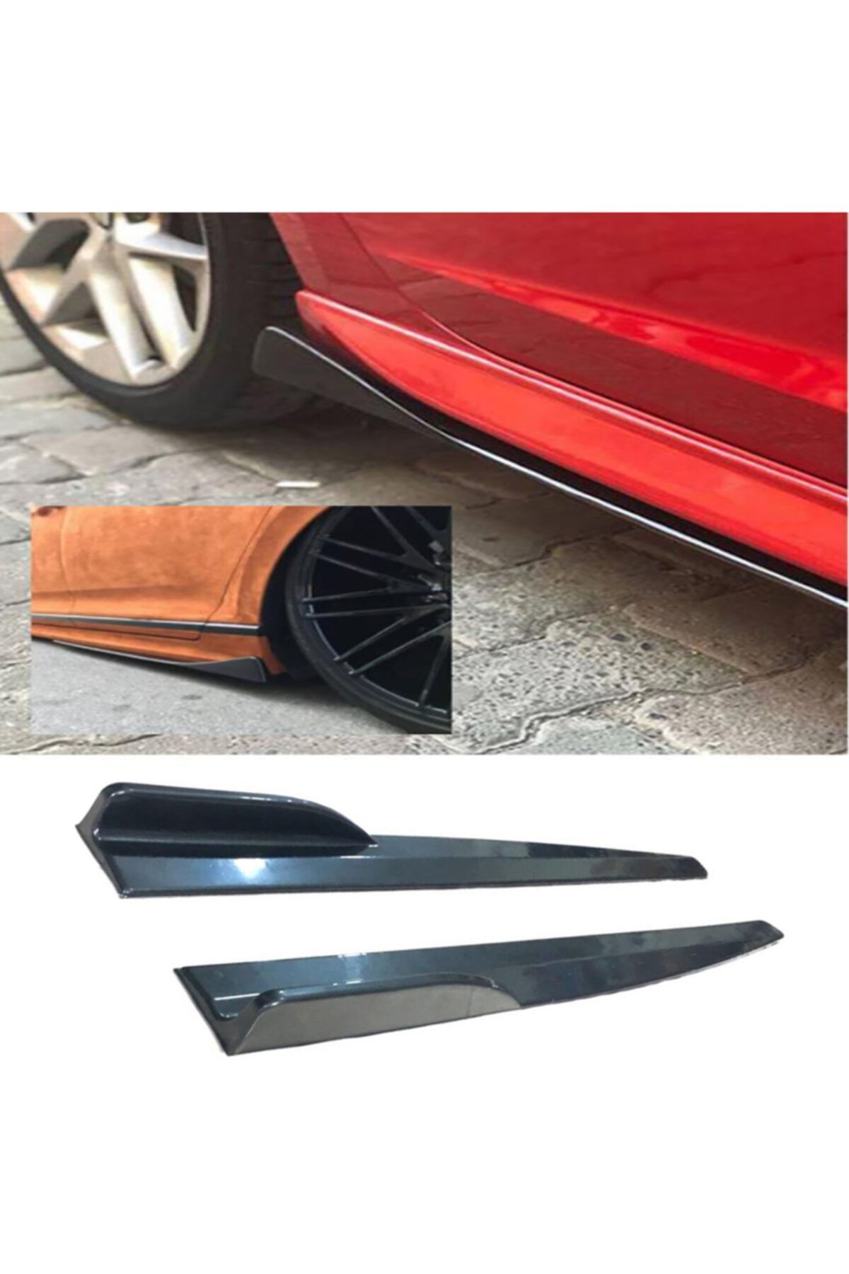 MKG Opel Tigra 1994-2001 Kulaklı Yan Marşpiyel Altı Lip Kısa 86 Cm Piona Black