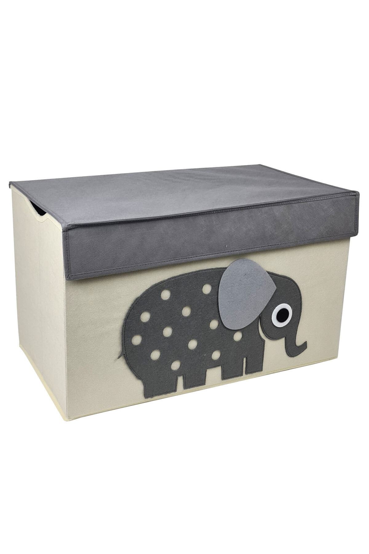 Binbirreyon Büyük Oyuncak Kutusu Sandık Çocuk Odası Organizer Düzenleyici Katlanır Kutu 61x34x36cm Pb022