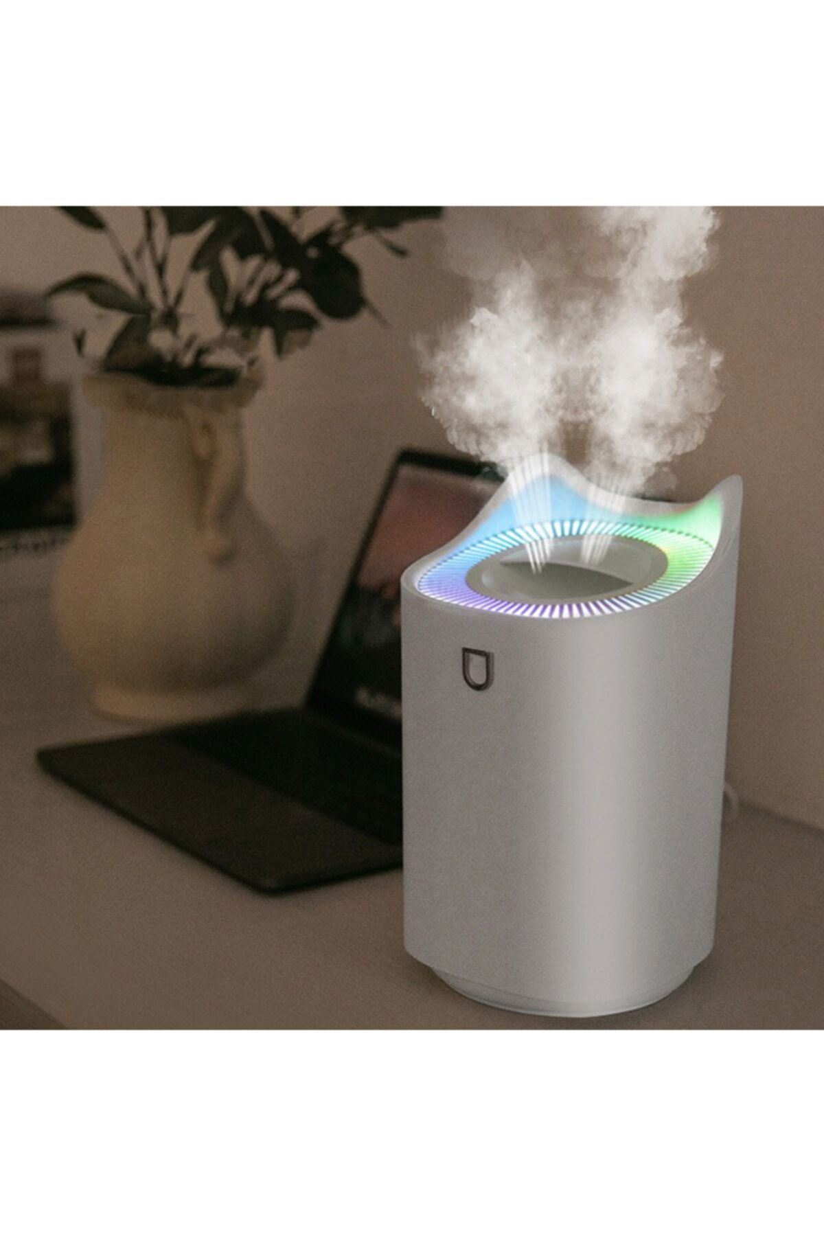 TamamElek Taşınabilir Nemlendirici 3000 ml Ile Işıklı Led Gece Lambası