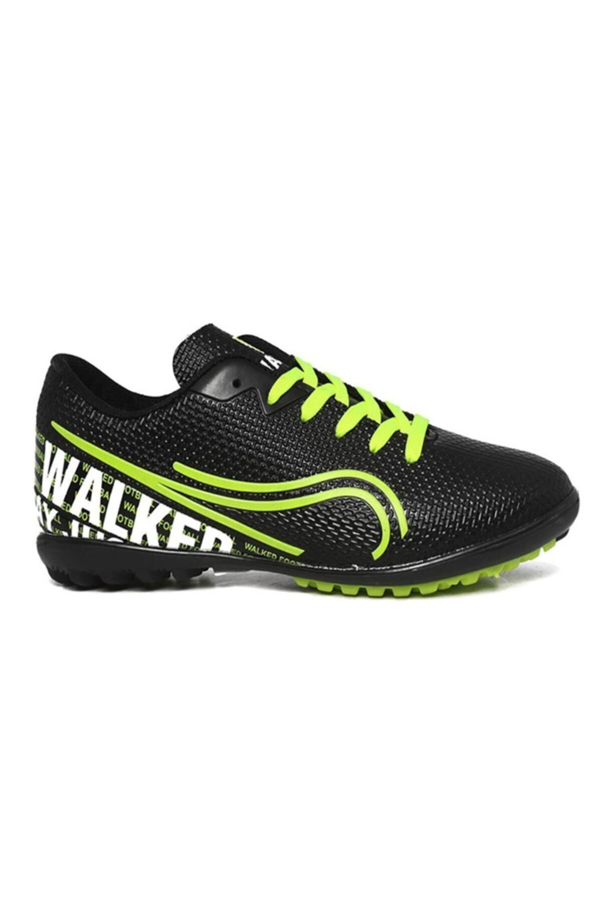 Walked Erkek Çocuk Siyah Halısaha Futbol Ayakkabı Y704