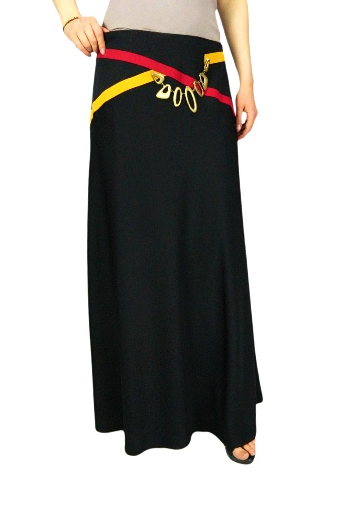 Gökcan Kadın Siyah Uzun Etek