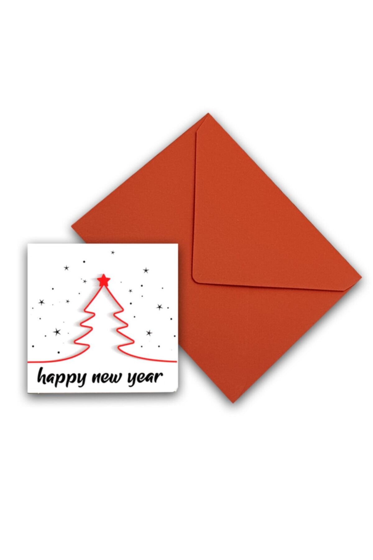 İstisna Hediye Tebrik Kartı Happy New Year Model 1