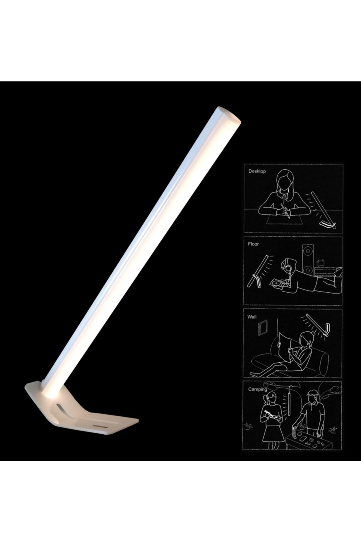 OEM 6w Led Floresan Dokunmatik Ayar Masa-kitap Okuma Lambası Gün Işığı