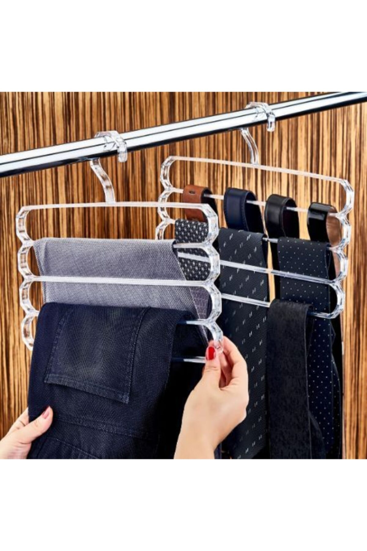 HESAPLIJET Kristal Pantolon Askısı