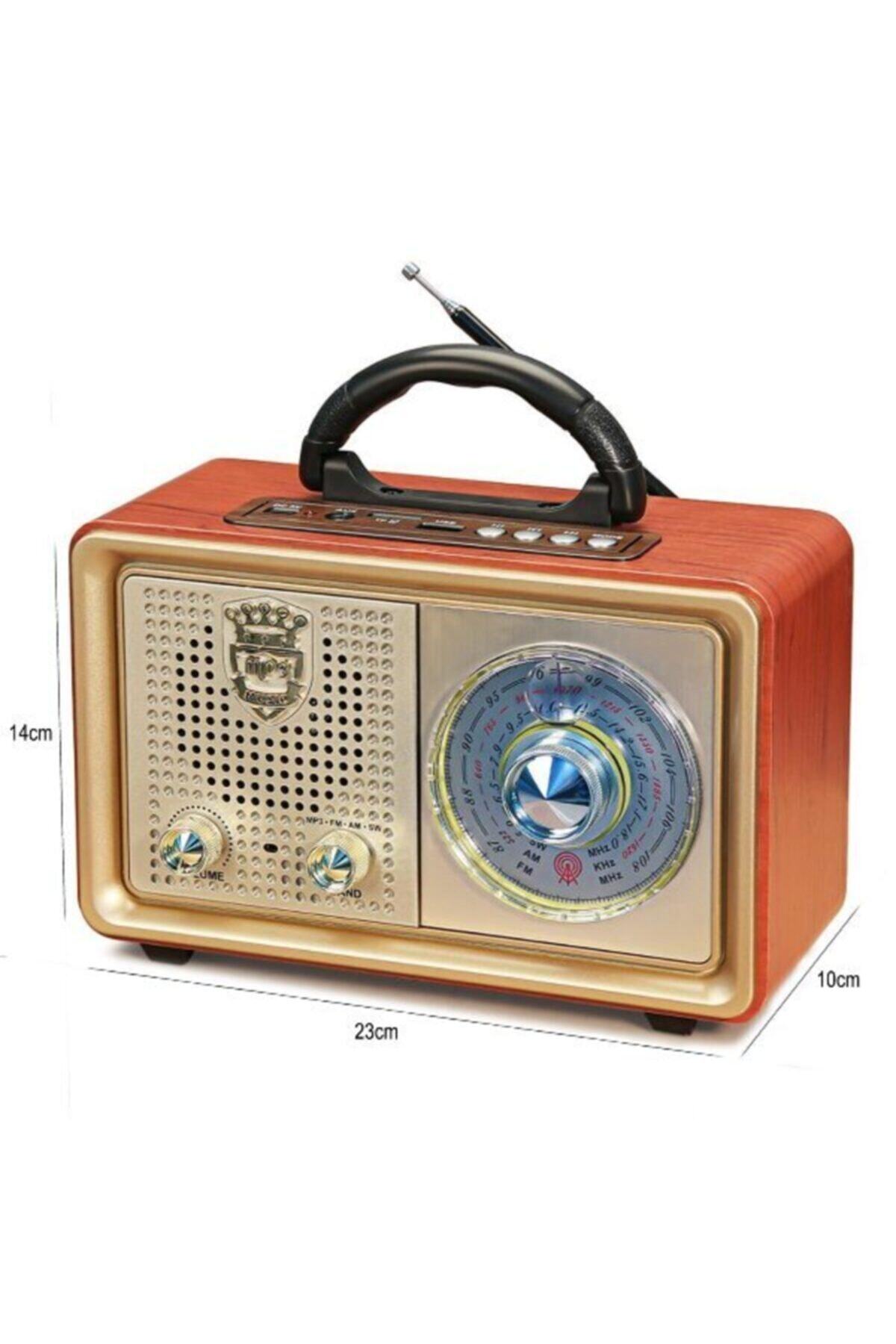 asatavm Radyo Nostalji Şarjlı Pilli Bt/usb/sd/aux/fm Cmik Mk-110bt